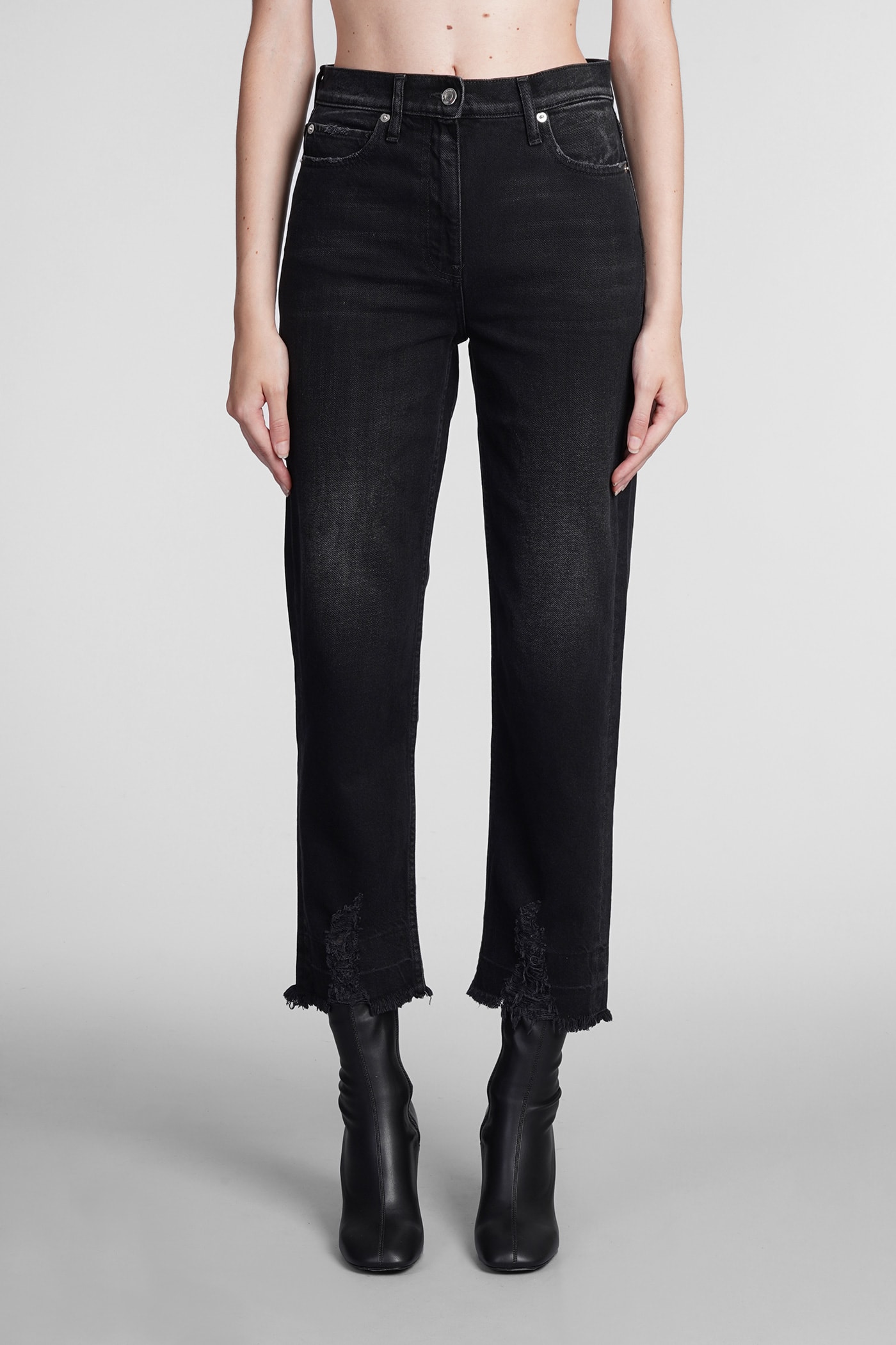 IRO Redon Jeans In Black Polyester