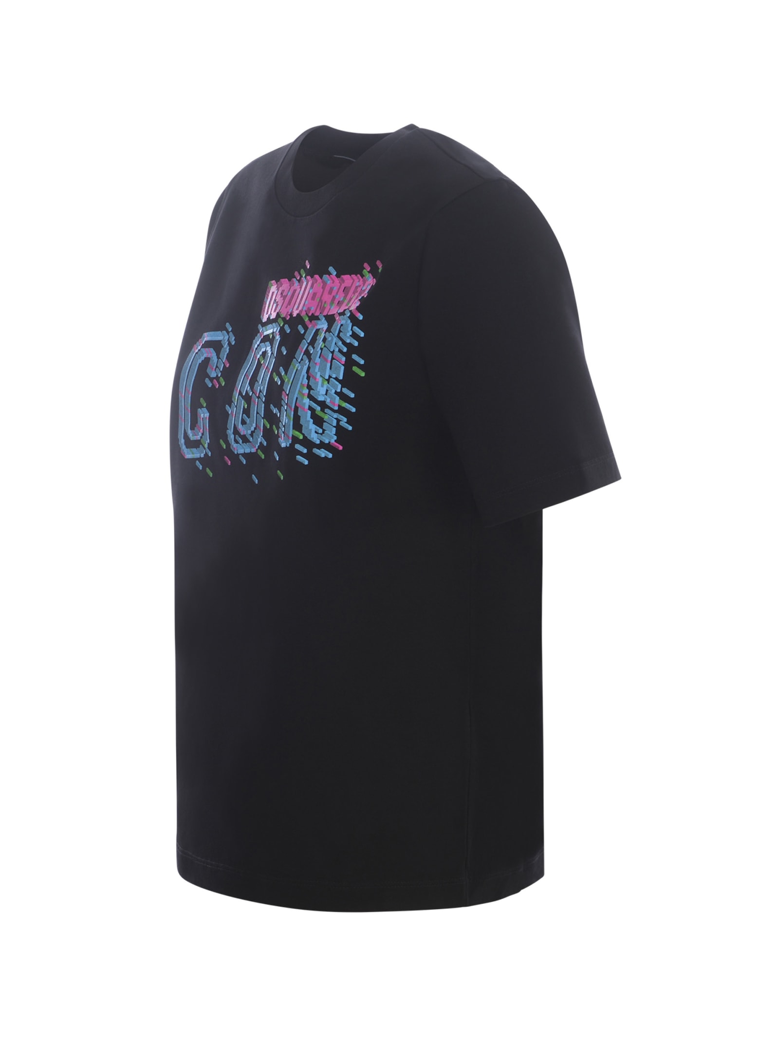 Shop Dsquared2 T-shirt  Icon In Cotton In Black