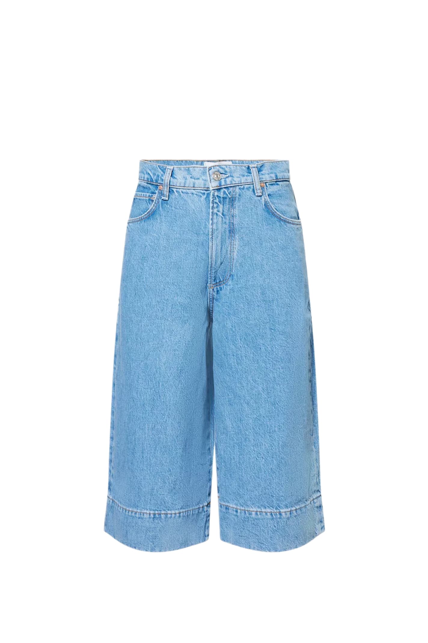 Paige Cropped Eva Gaucho Wide-leg Jeans