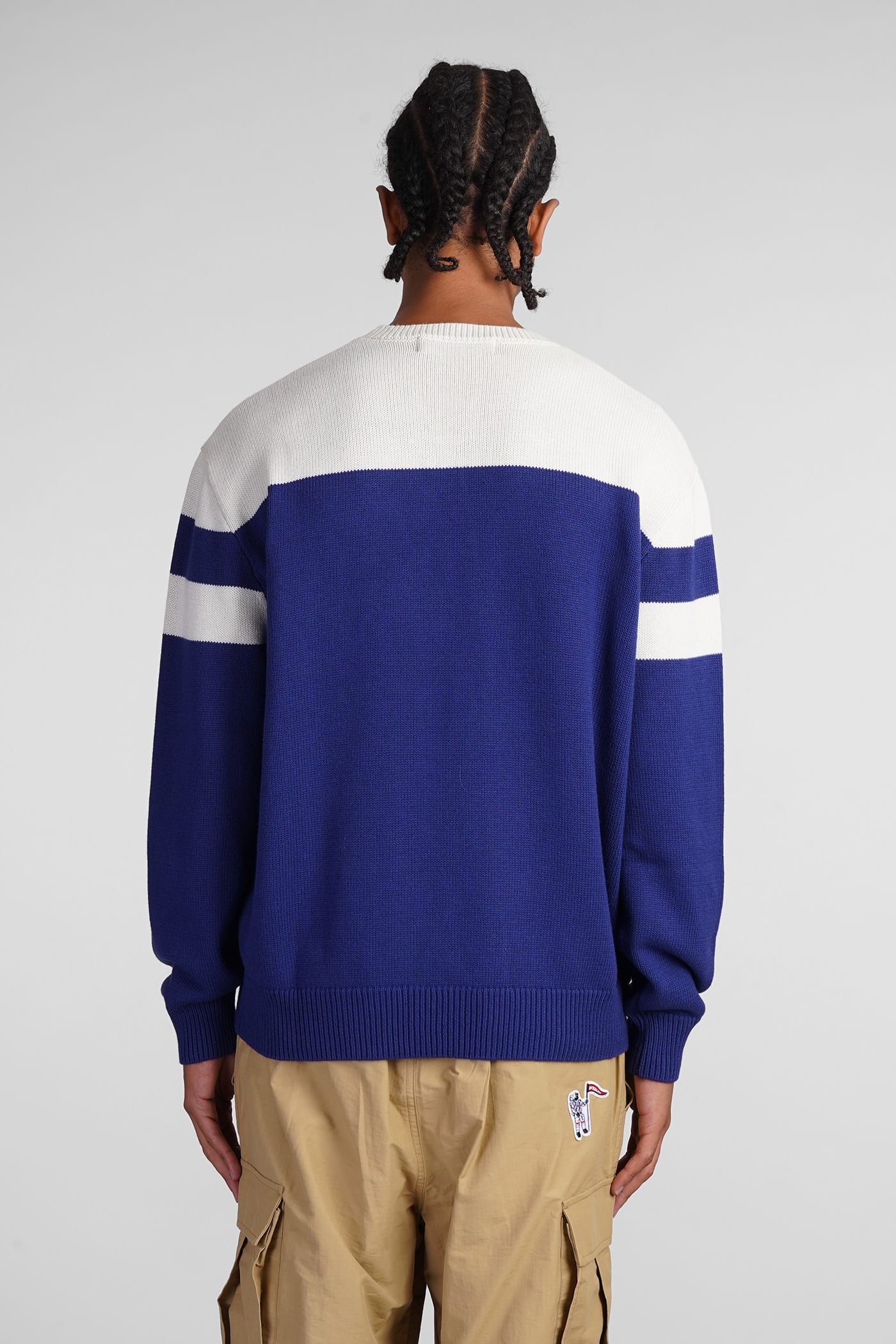 Shop Billionaire Boys Club Knitwear In Blue Cotton