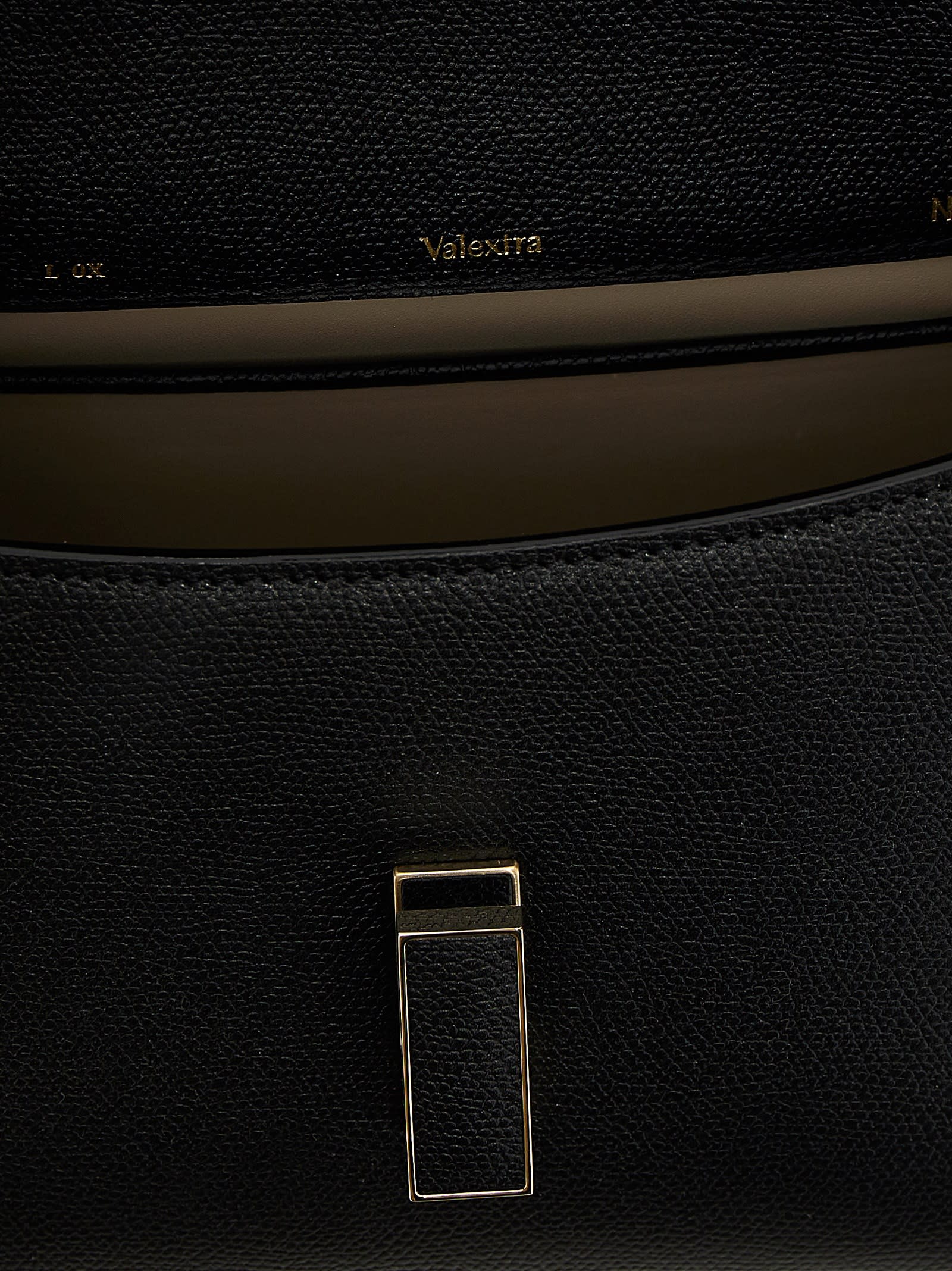 Shop Valextra Iside Small Handbag In Black