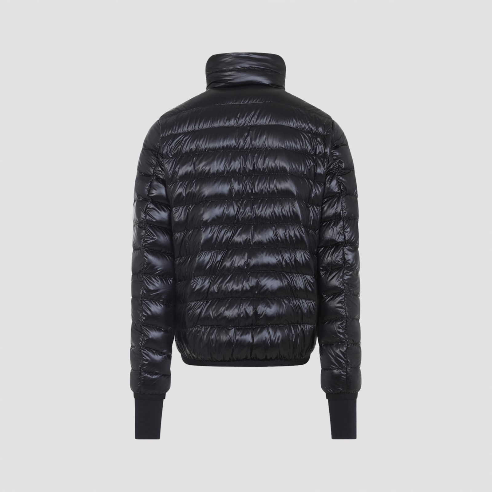Moncler Hers Padded Jacket Zipped Pockets In Black