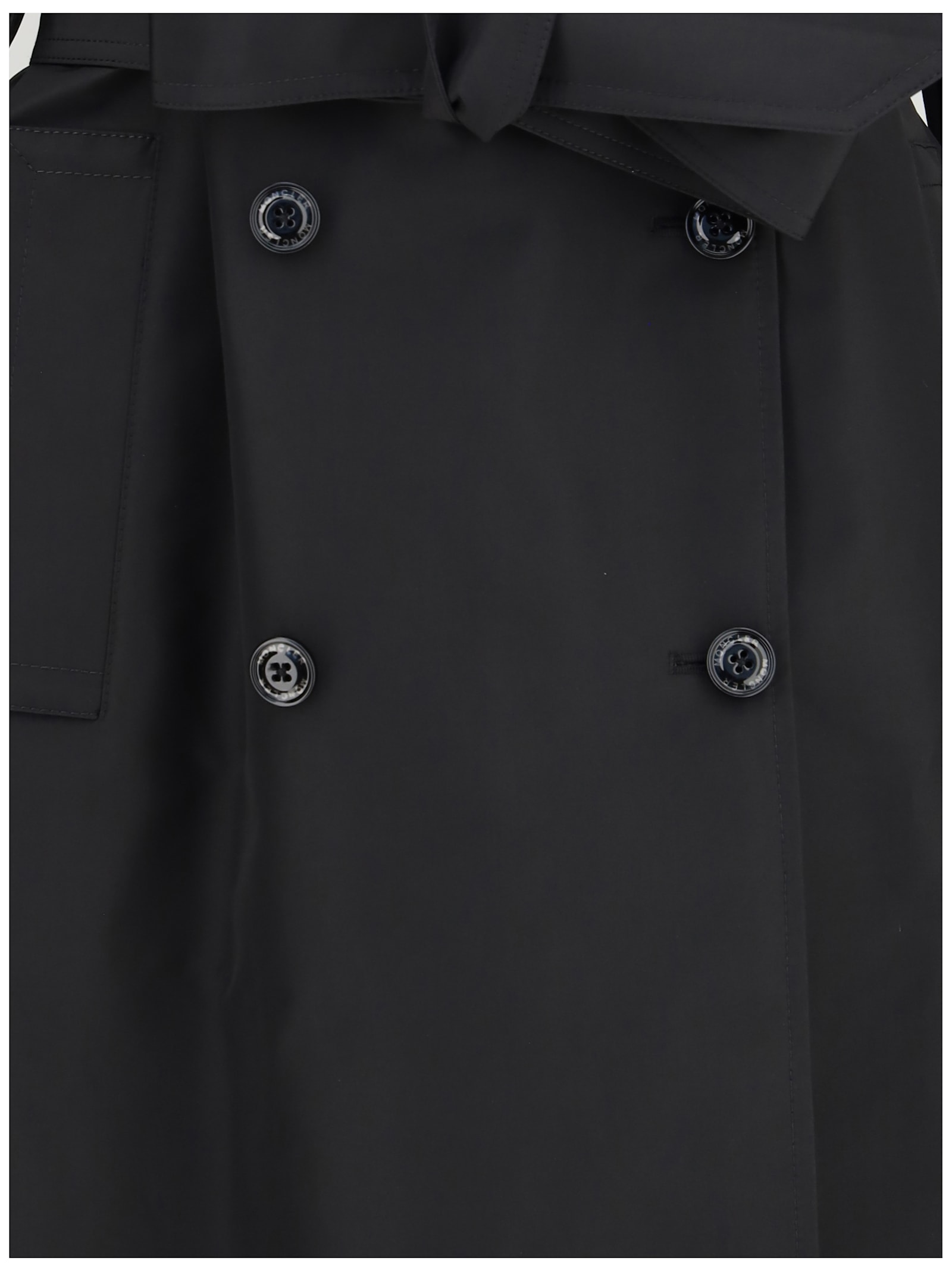 Moncler Genius Zake Trench Coat From The Moncler X Ee72 Collection By Edward Enninful In Black
