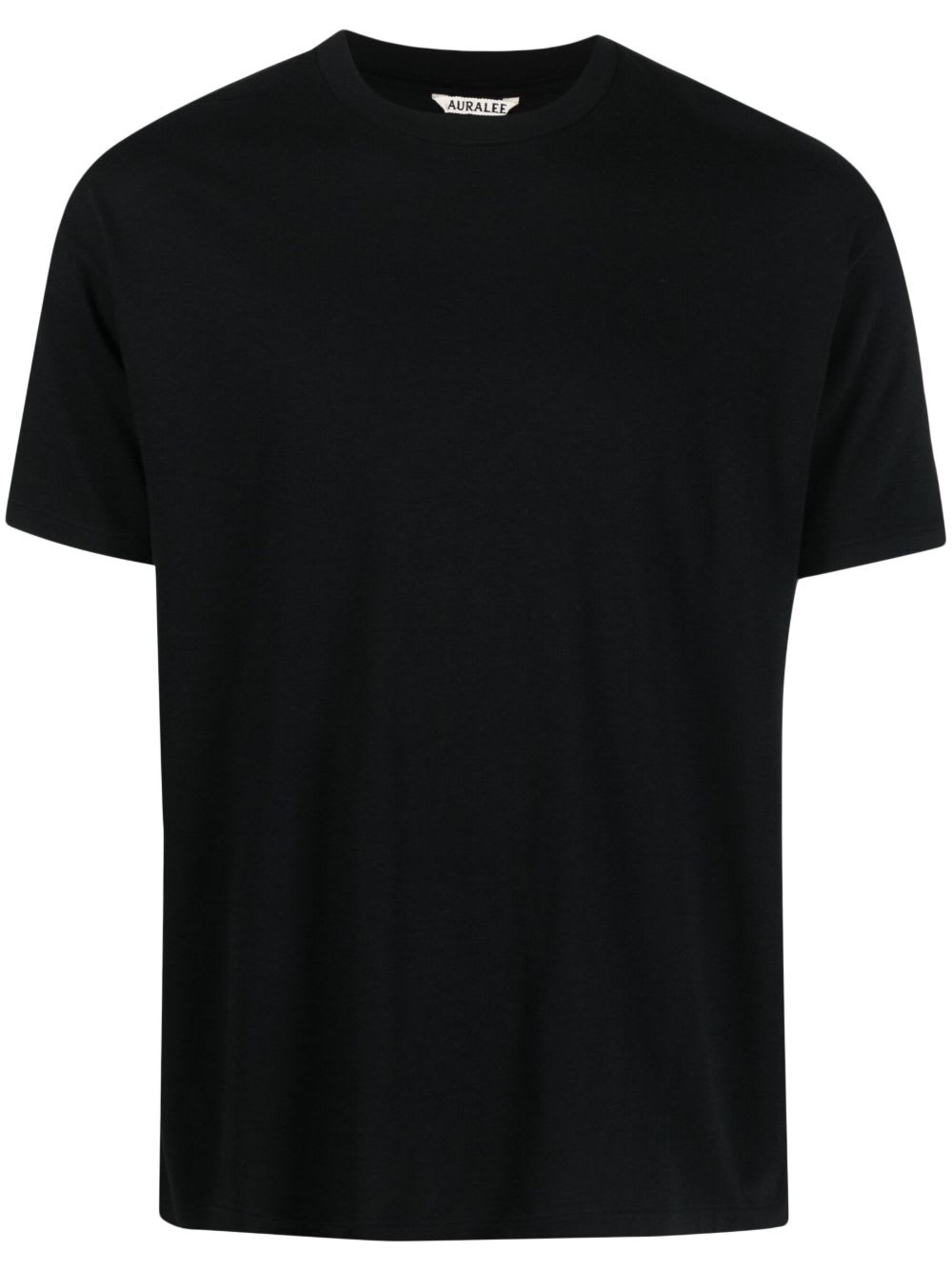 Auralee Cotton T-shirt In Black