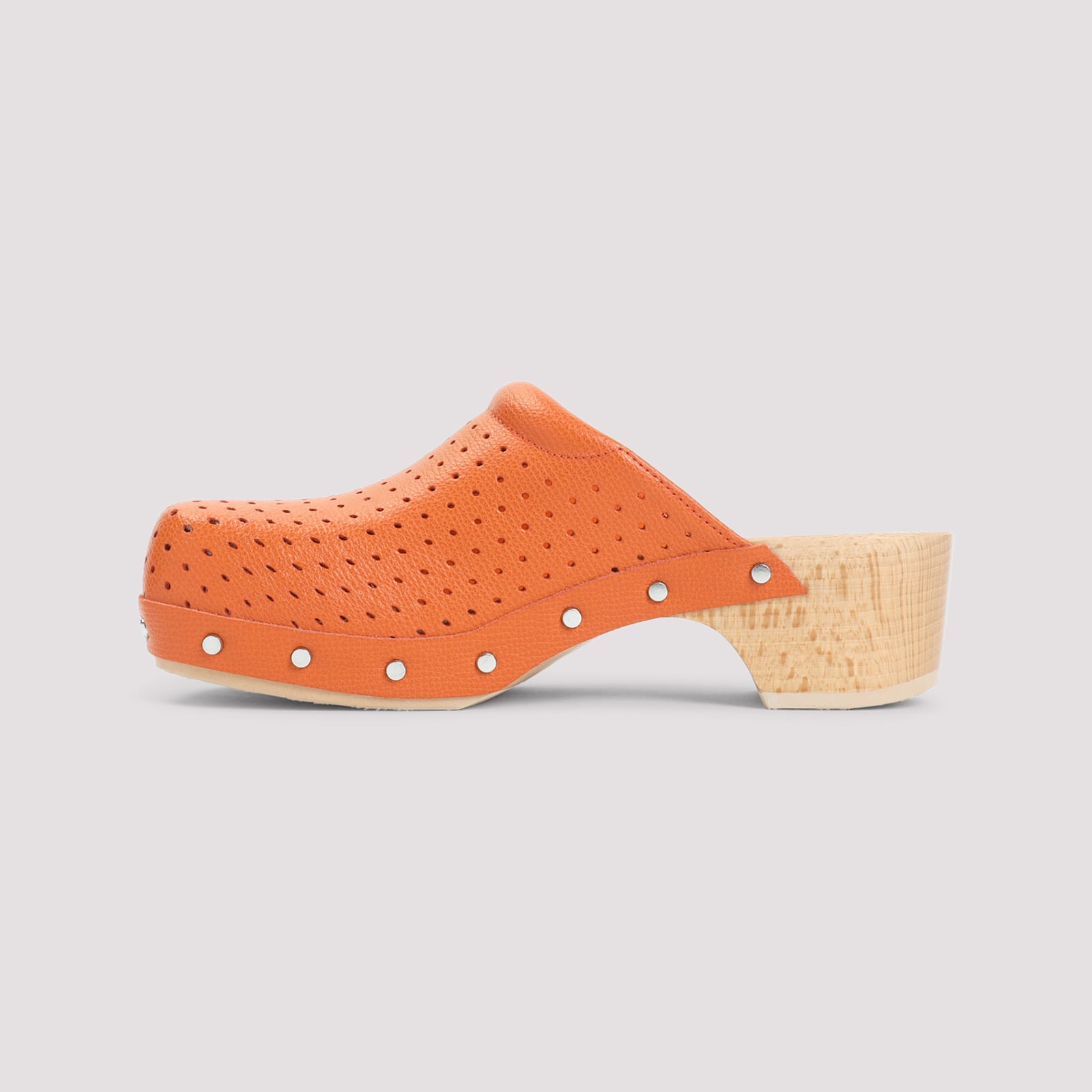Balenciaga Scholl Clog Mule In Orange