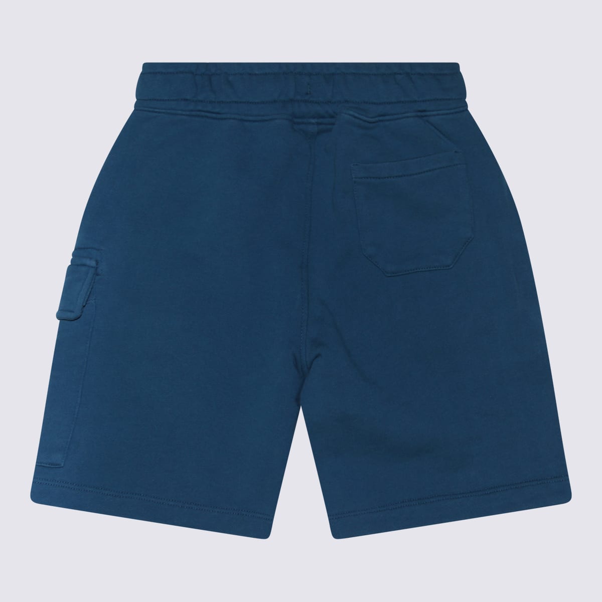 Shop C.p. Company Ink Blue Cotton Bermuda Shorts