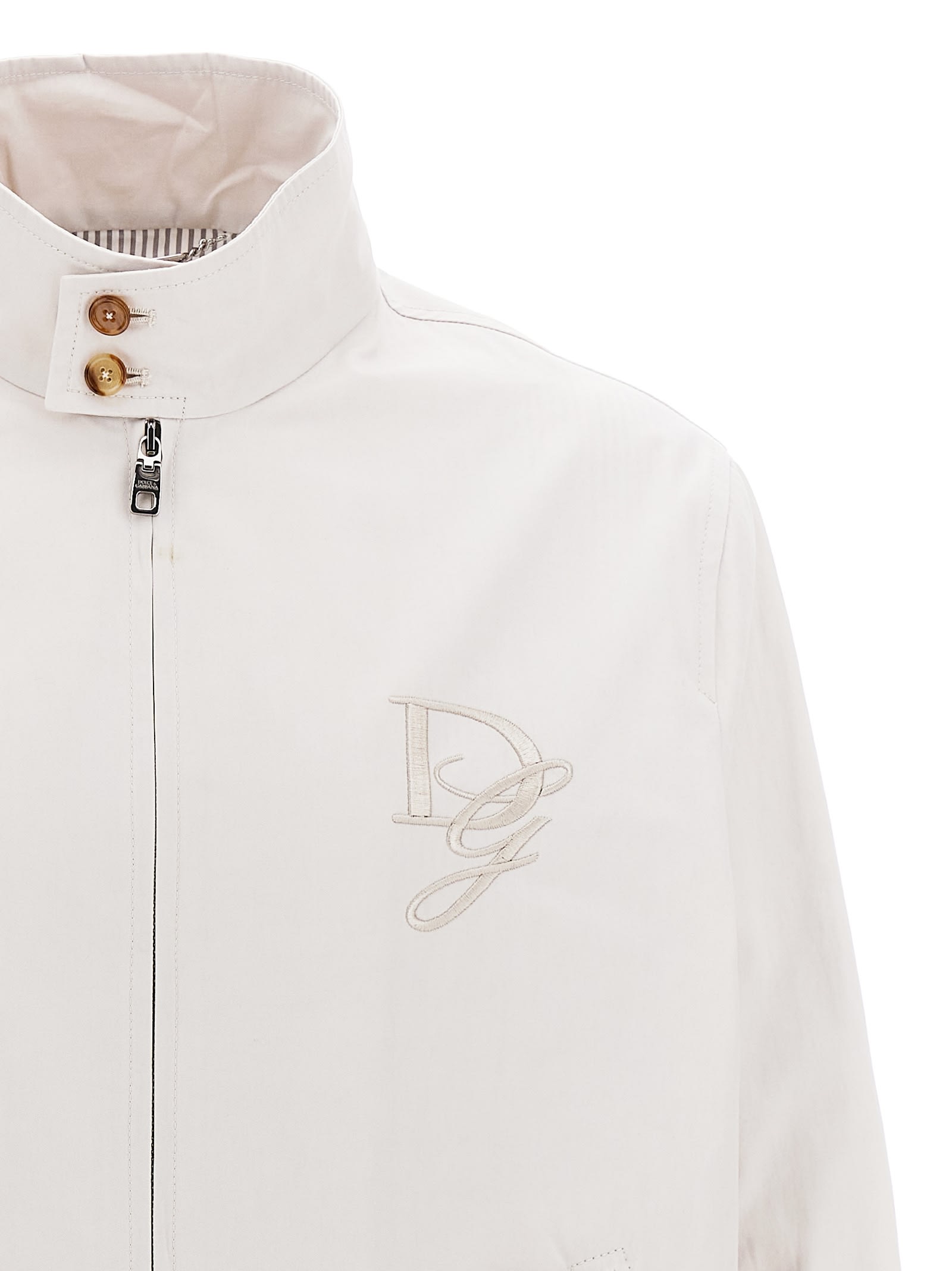 DOLCE & GABBANA LOGO EMBROIDERY JACKET