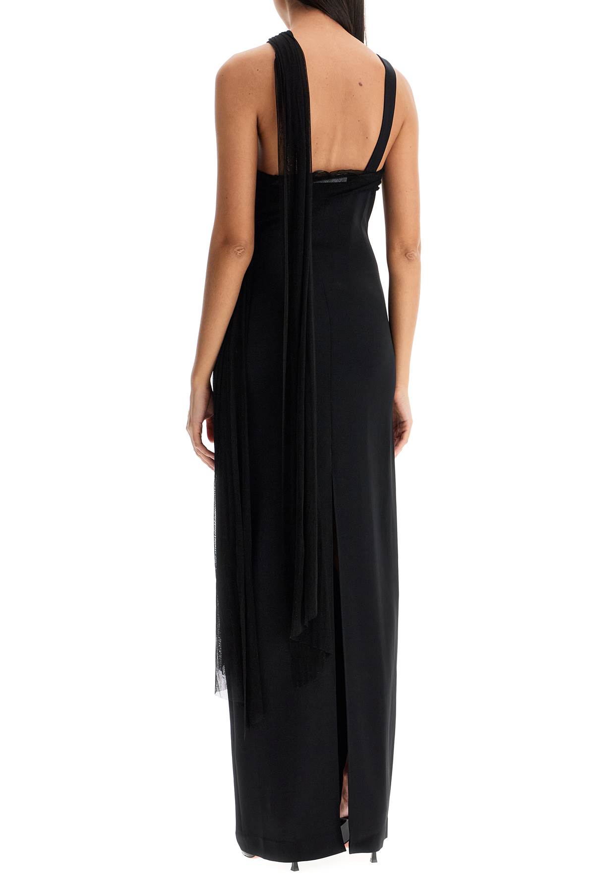 Shop Christopher Esber Long One-shoulder In Black (black)