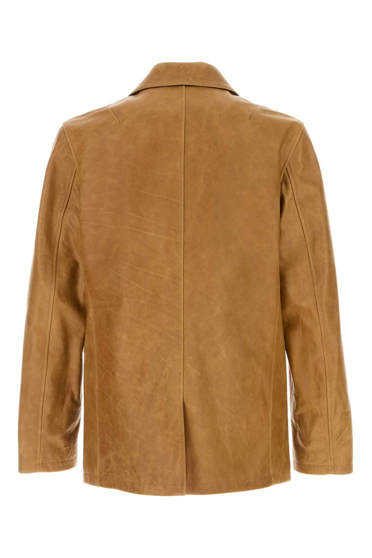 Our Legacy Opening Blazer In Camel Leather In Burntsugarleather