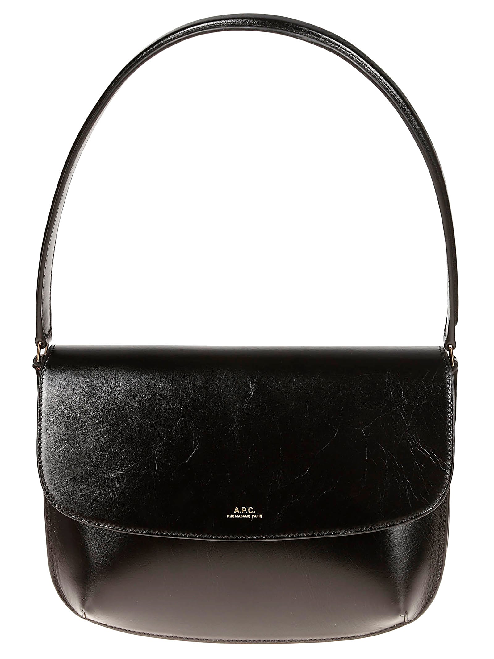 Shop Apc Sac Sarah Shoulder In Lzz Noir