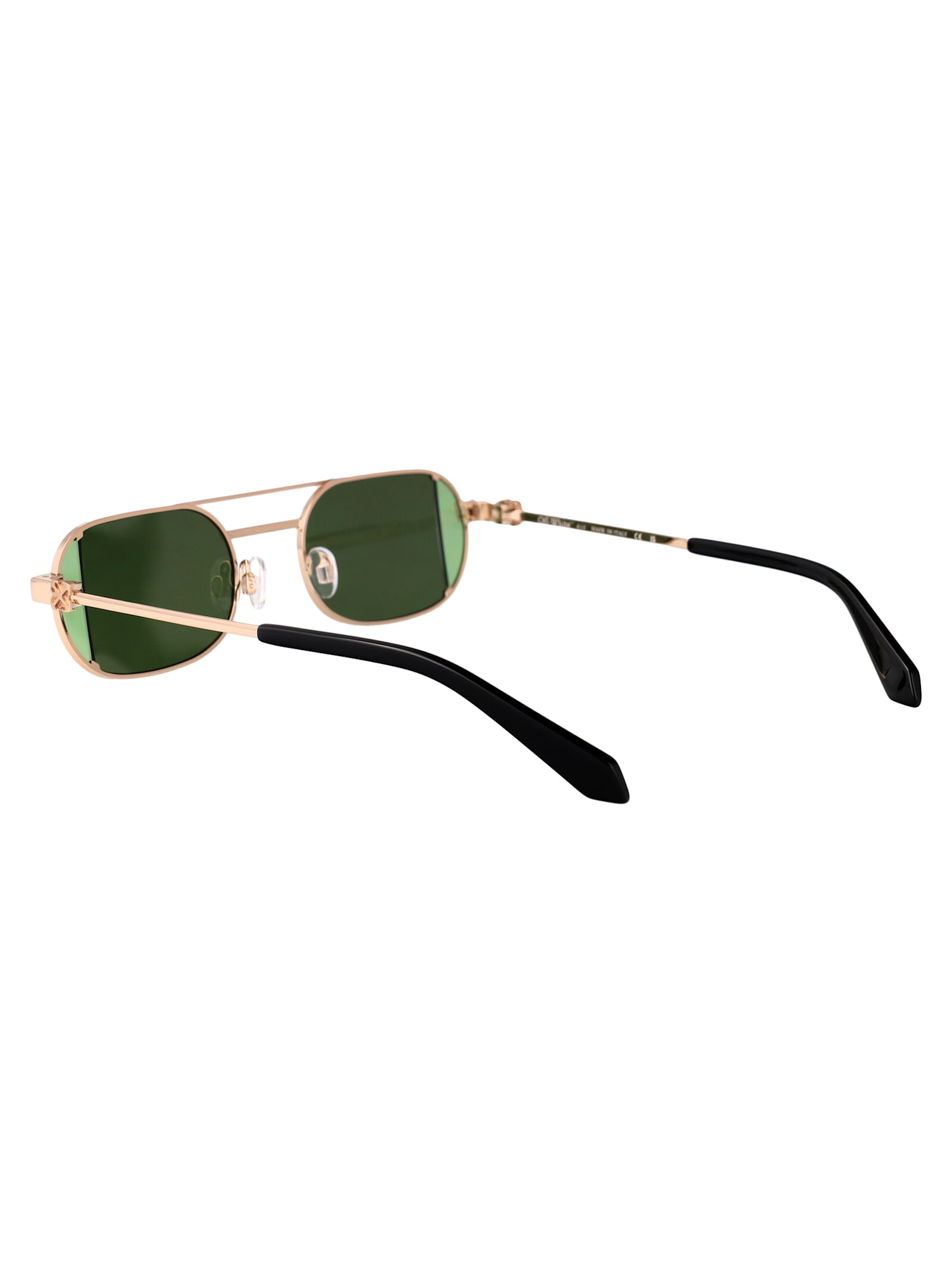 Off-white Lynn Sunglasses In Gold Green