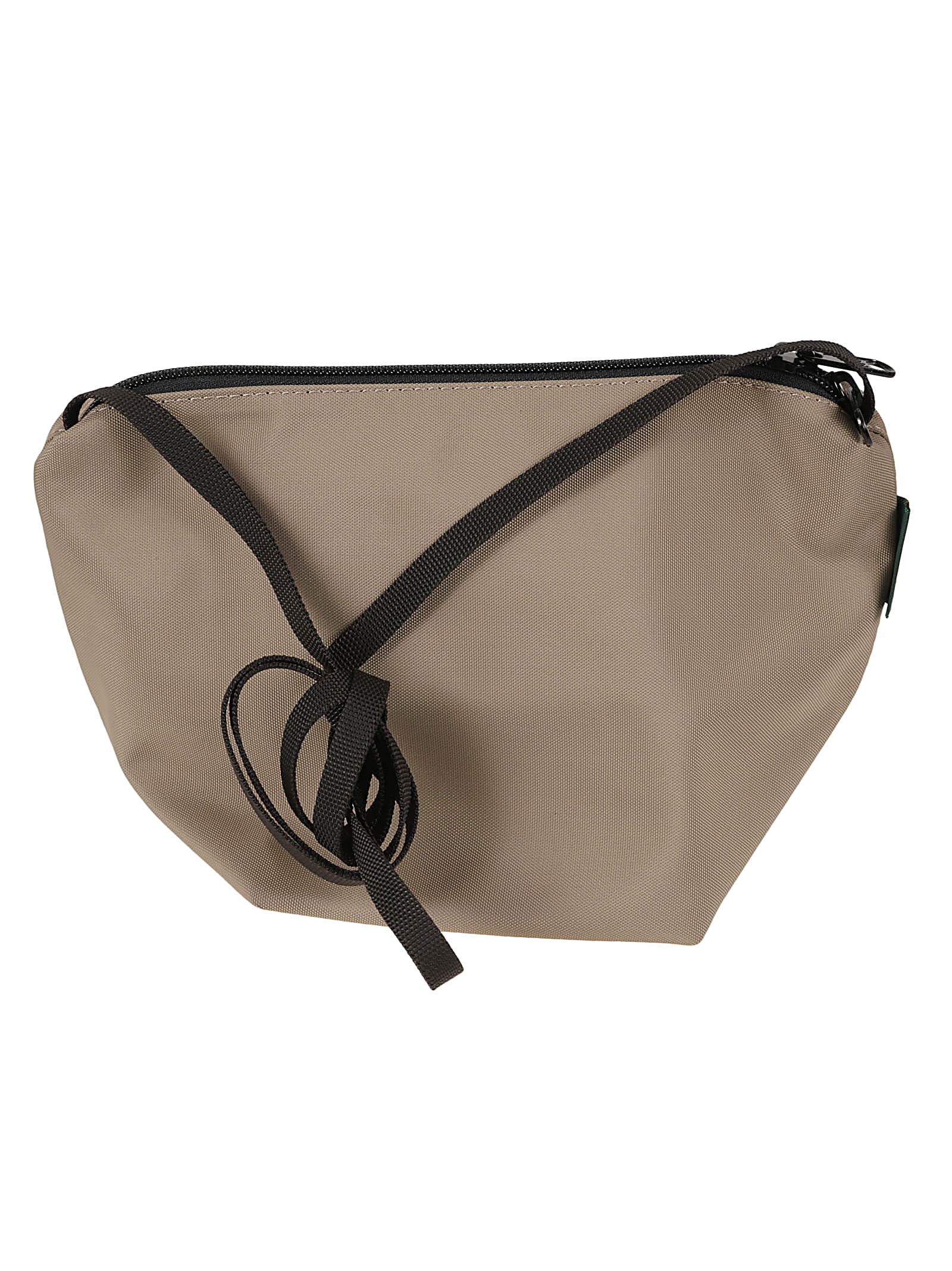 Herve Chapelier Min Zip Shoulder Bag In Mastic
