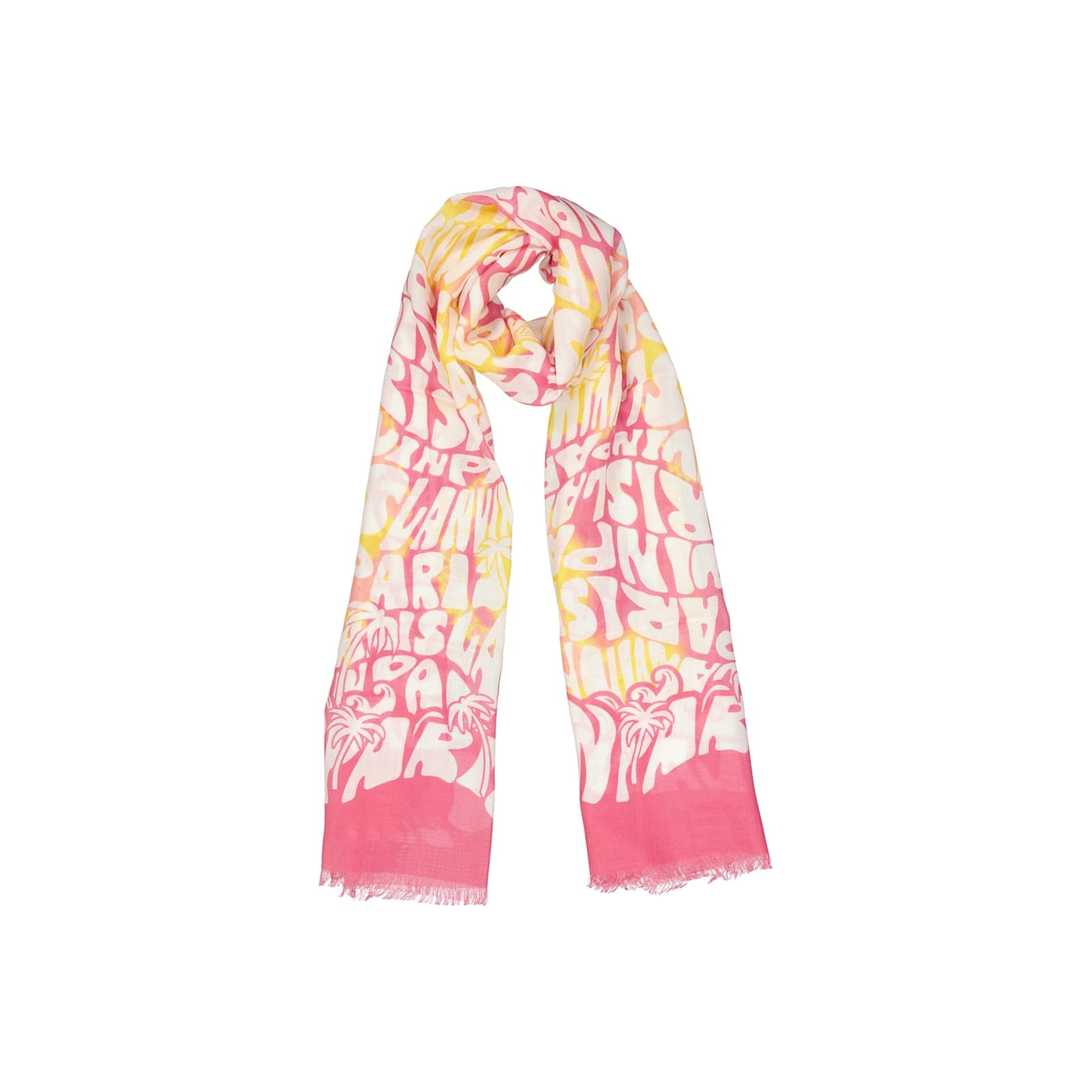 Shop Lanvin Wool Printed Scarf In Pink