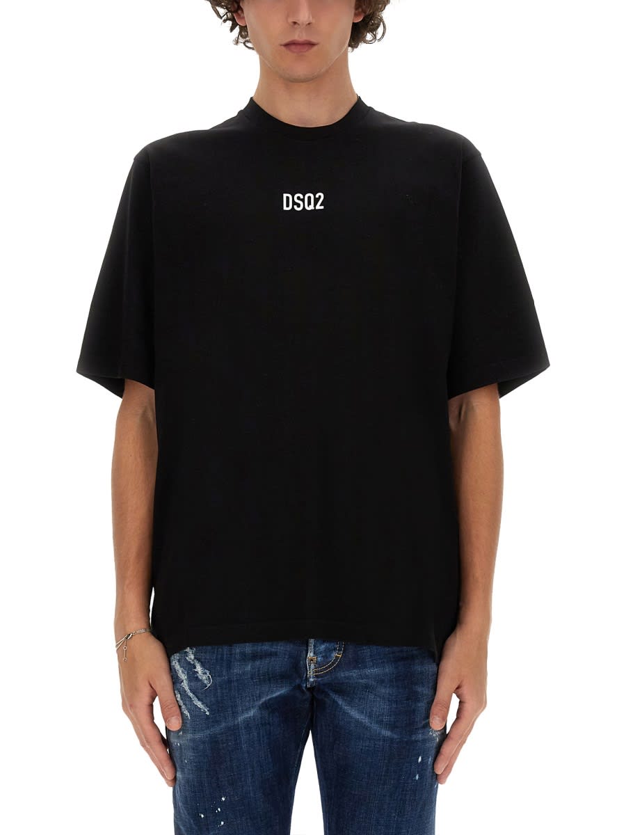 Shop Dsquared2 Dsq2 Loose Fit T-shirt In Nero