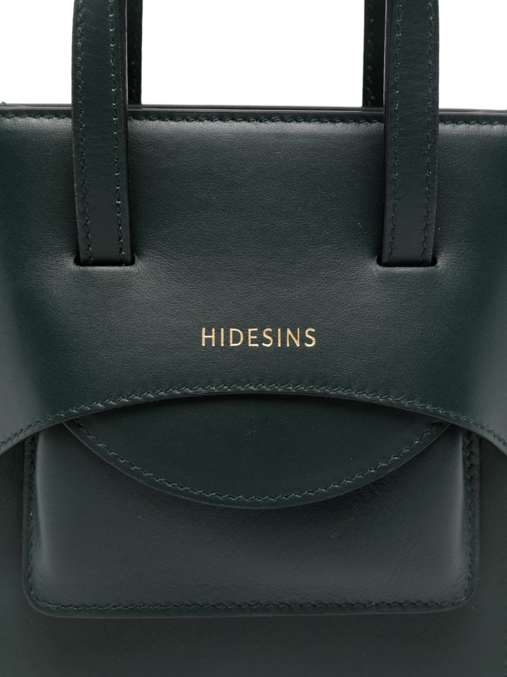 Hidesins Flap Leather Mini Bag In Green