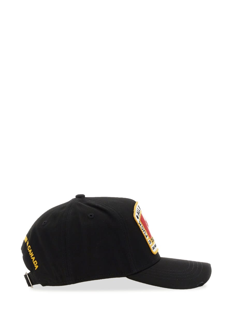 Shop Dsquared2 Baseball Hat With Logo In Black