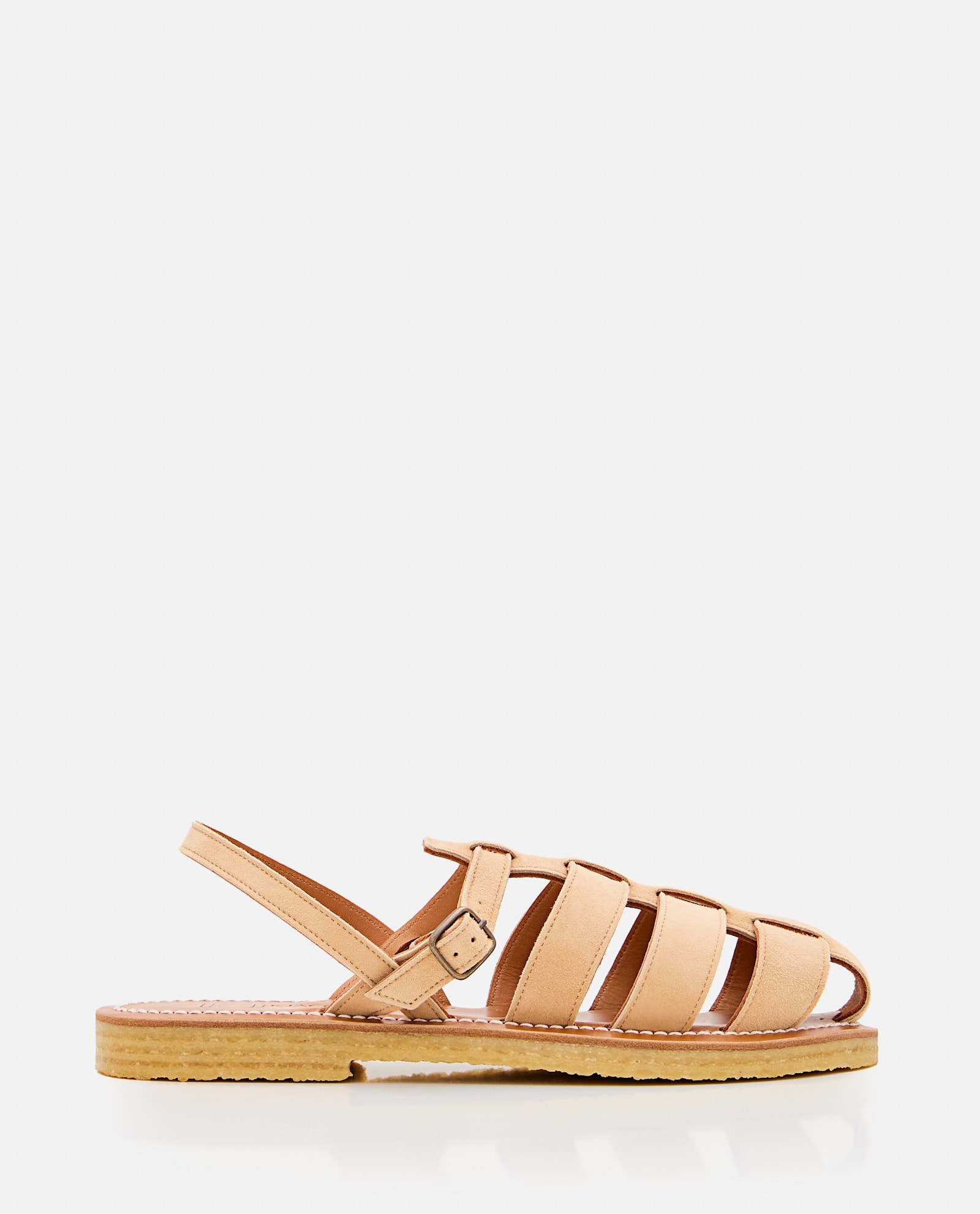 Kjacques K Jacques St Tropez Lemonia Leather Sandal In Golden