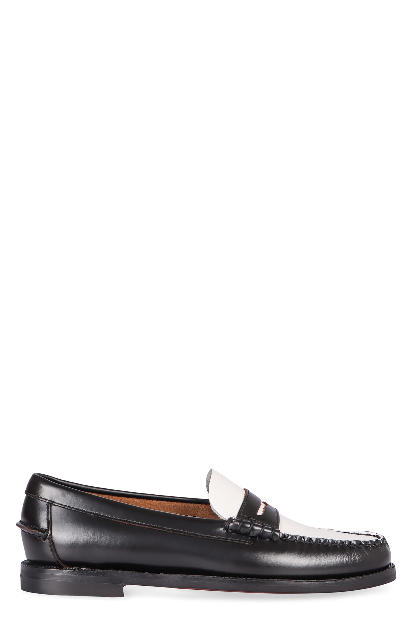 Sebago Classic Dan Smooth Leather Loafers In Black