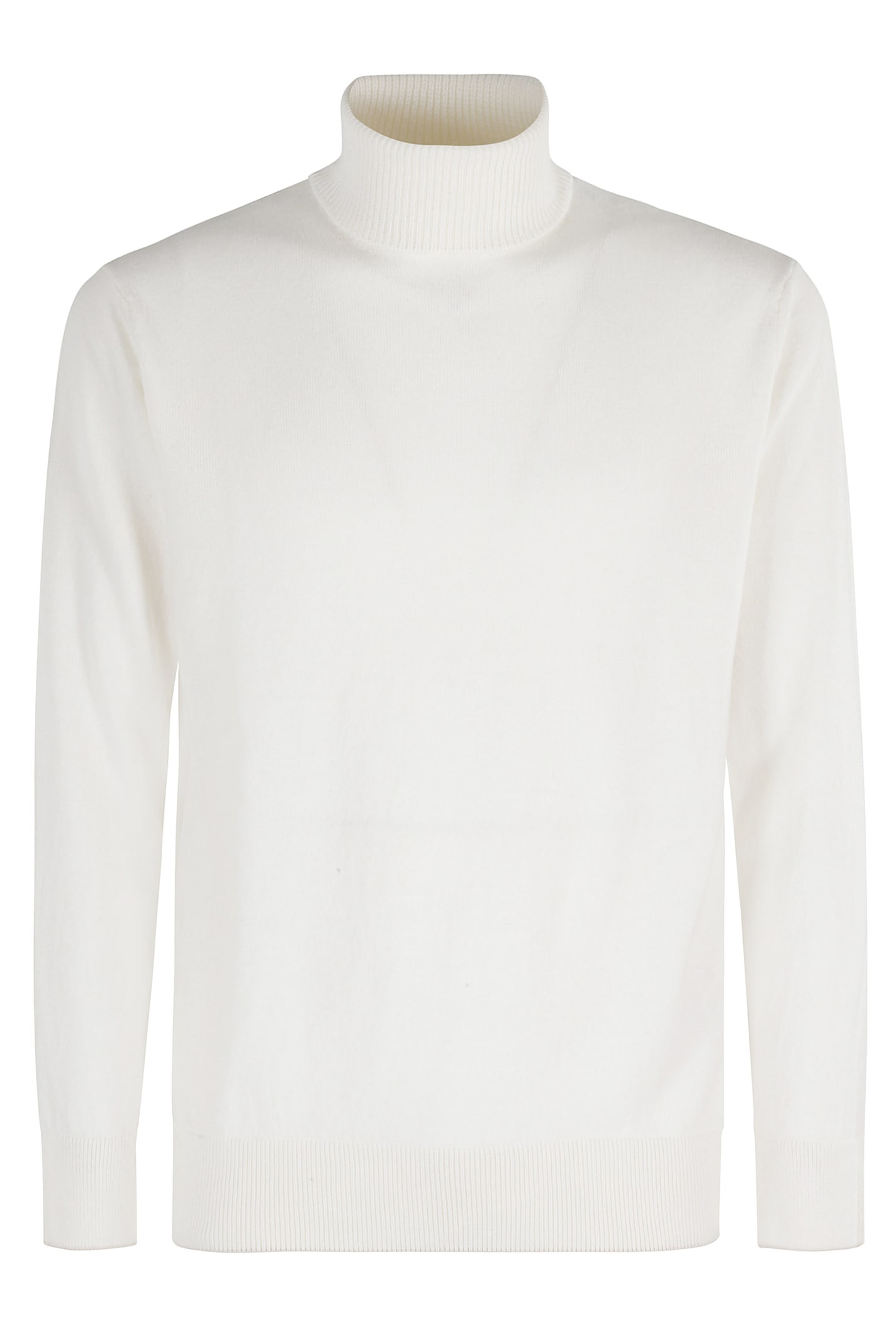 Eleventy Tipping Turtleneck Sweater In Neutral