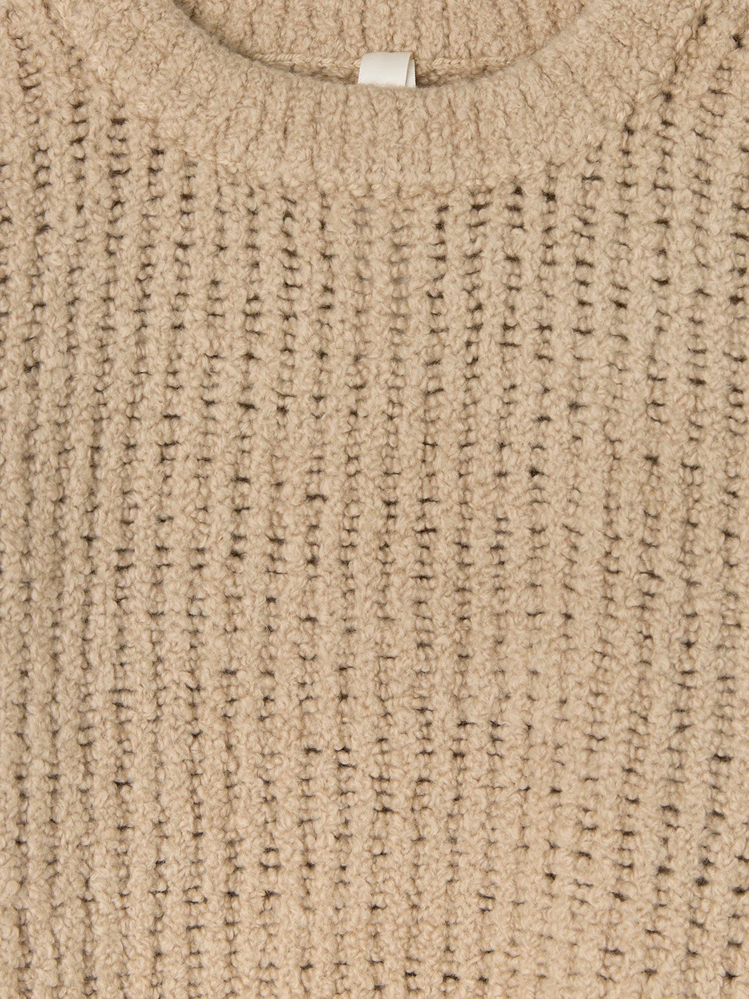 Lauren Manoogian Corded Wool Sweater In Brown