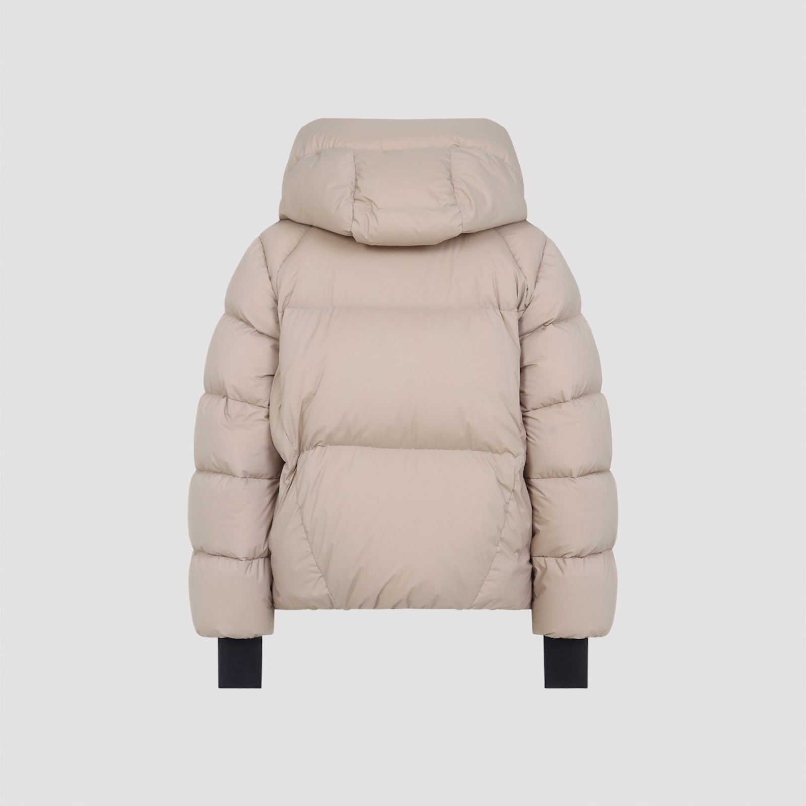 Moncler Bomber Jacket With Hood And Cuffs In Multi