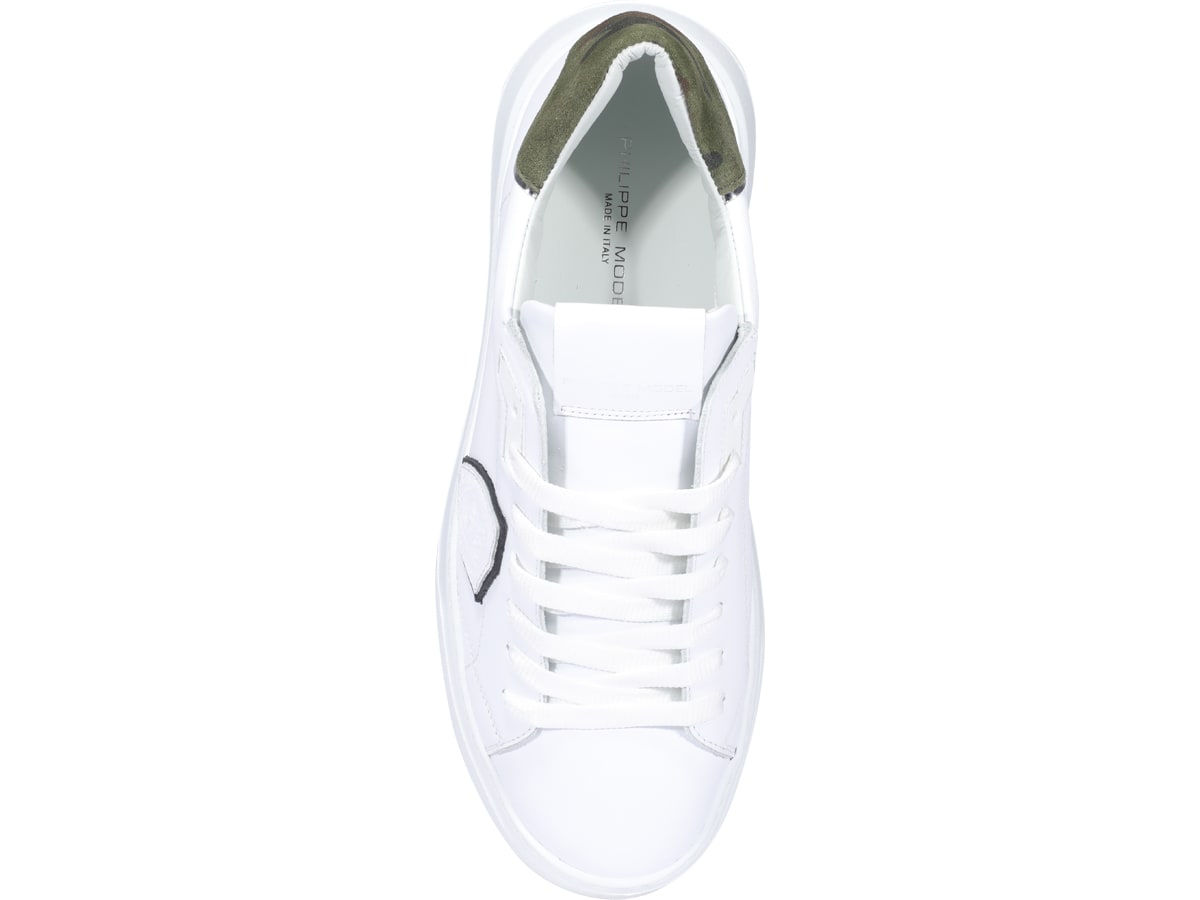 Shop Philippe Model Temple Sneakers  In White