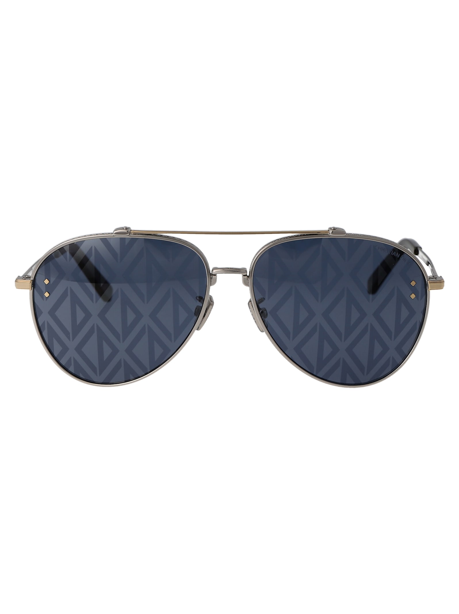 Dior Cd Diamond A1u Sunglasses In Metallic