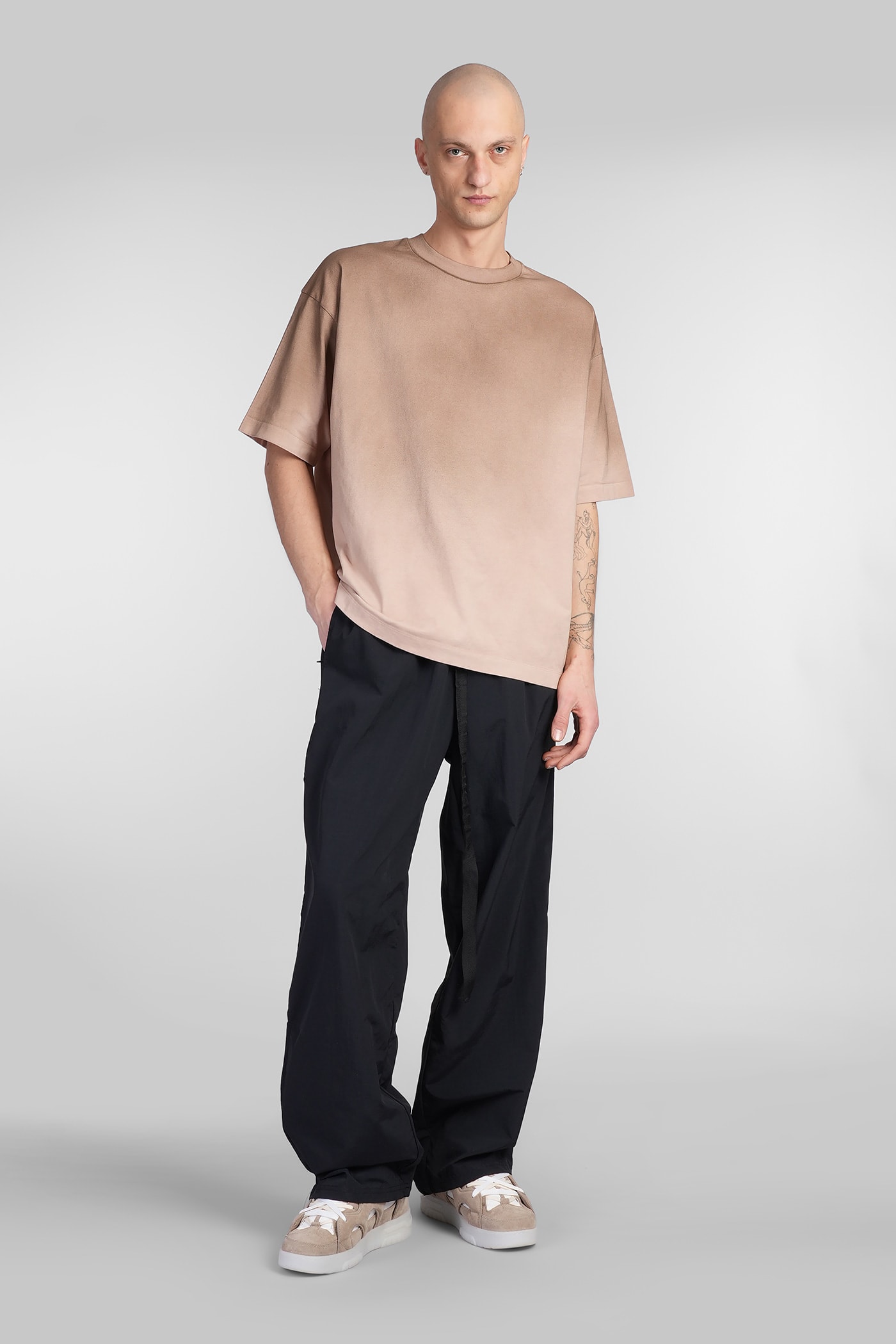 Paura Costa T-shirt In Brown Cotton In Brown
