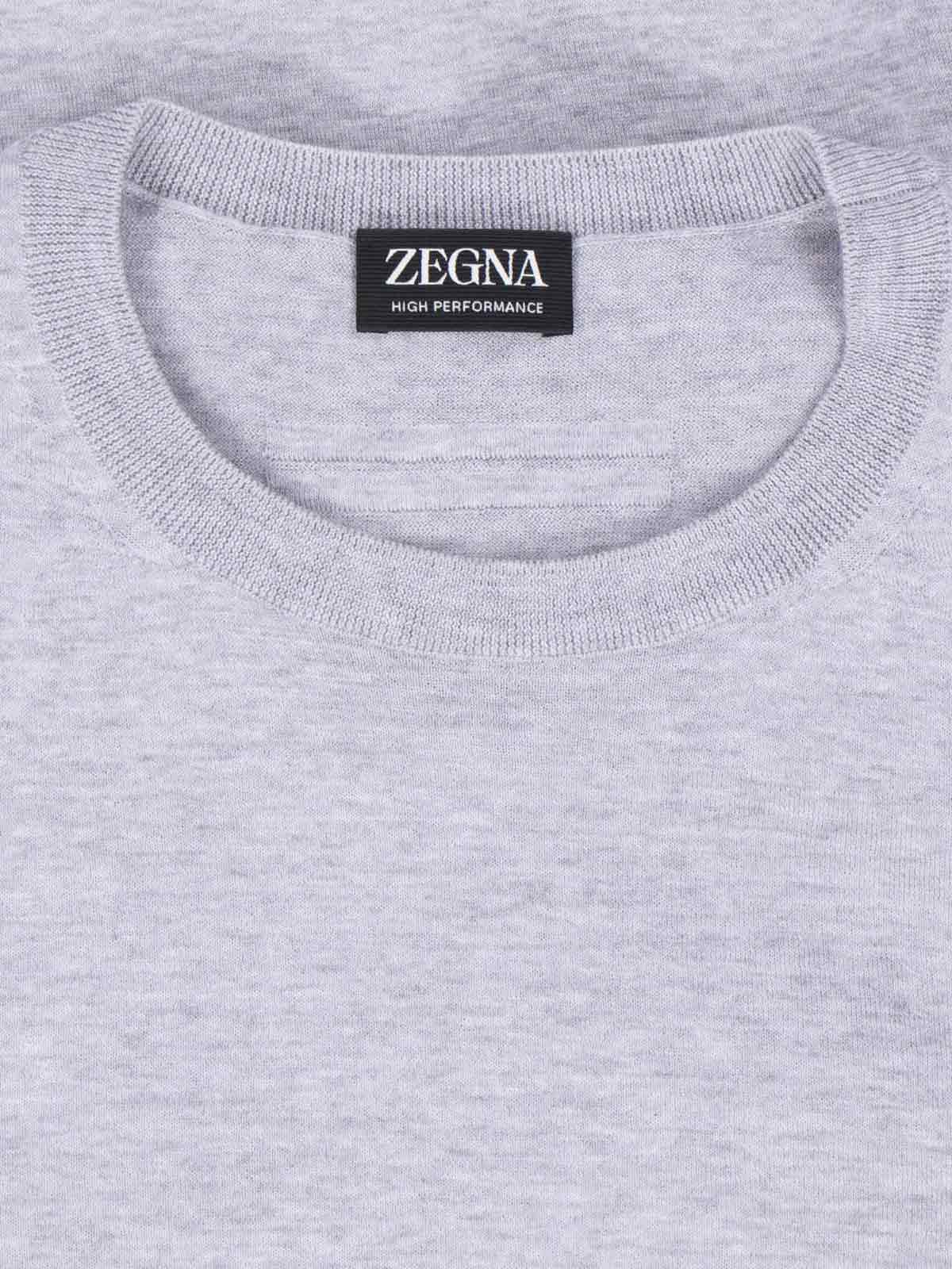 Shop Zegna Wool Sweater In Gray