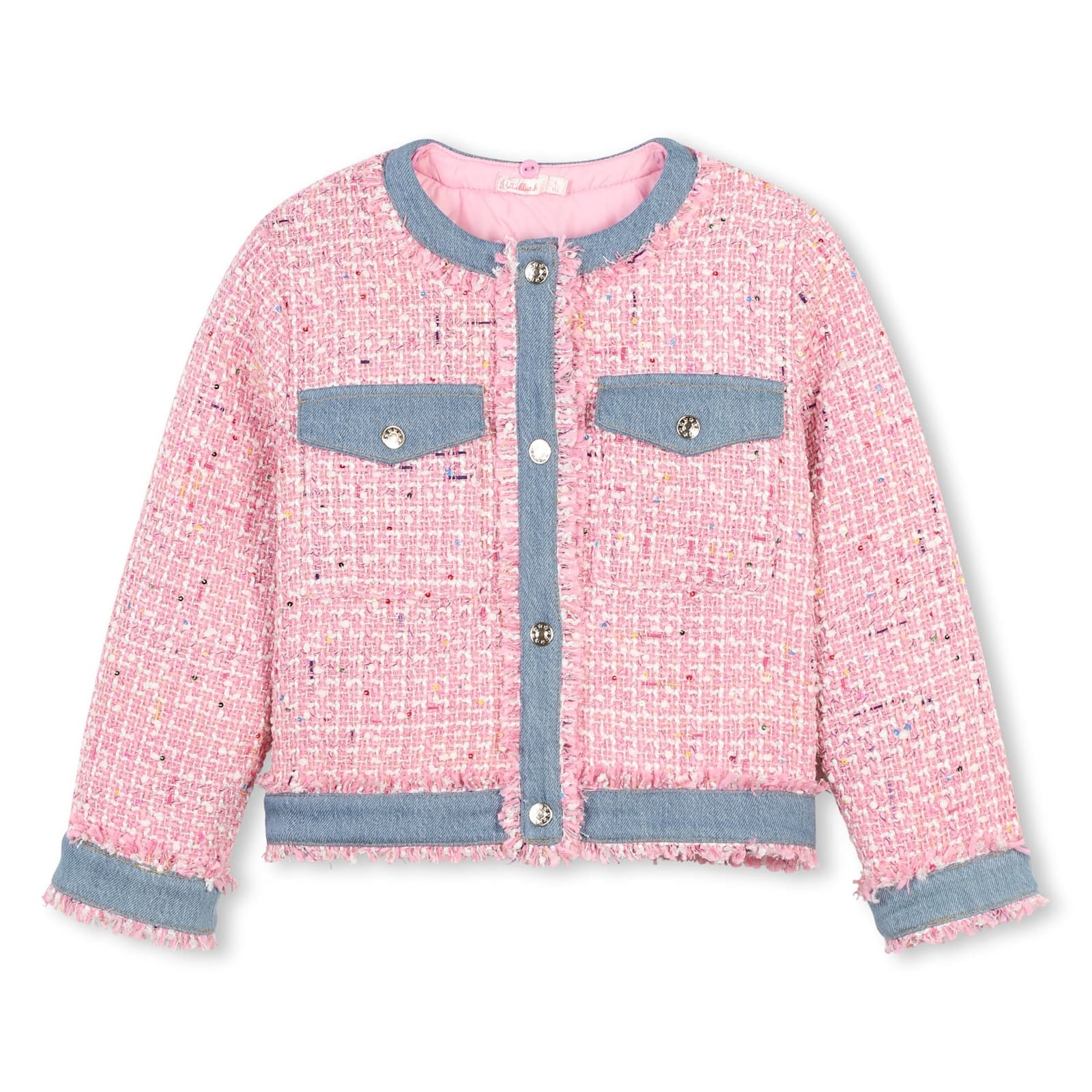 Shop Billieblush Tweed Jacket In Pink