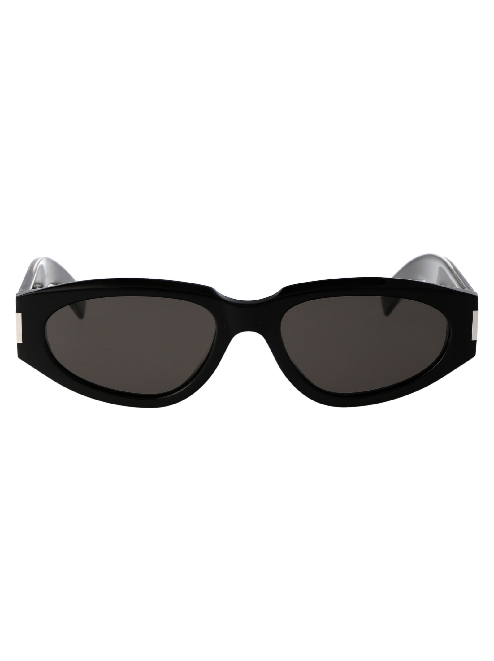 Shop Saint Laurent Sl 618 Sunglasses In 001 Black Crystal Black