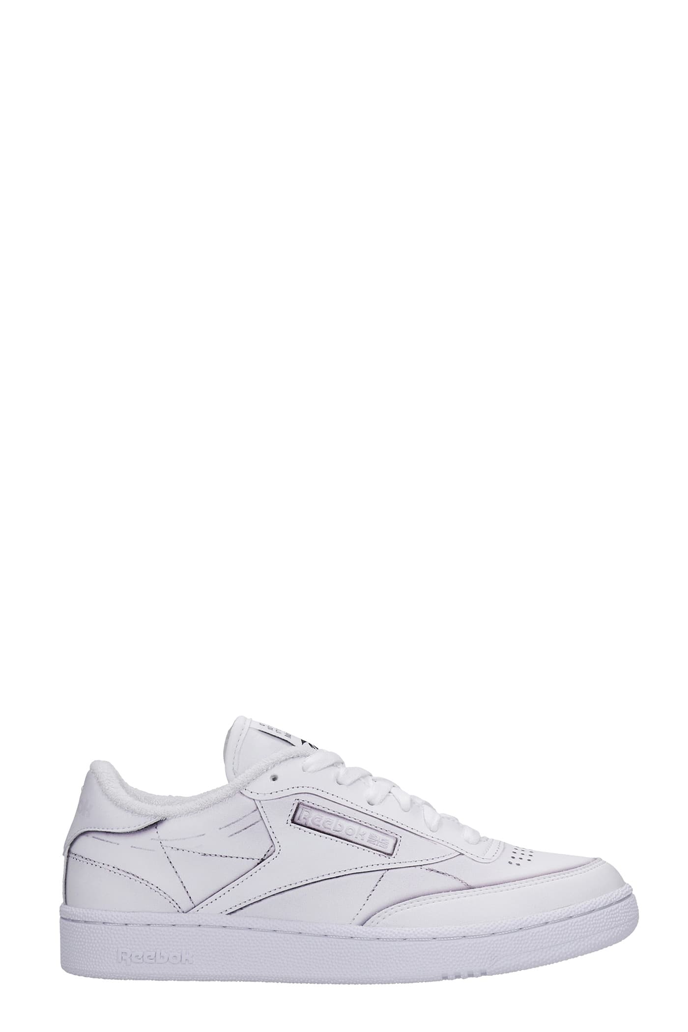Maison Margiela Project 00 Sneakers In White Leather