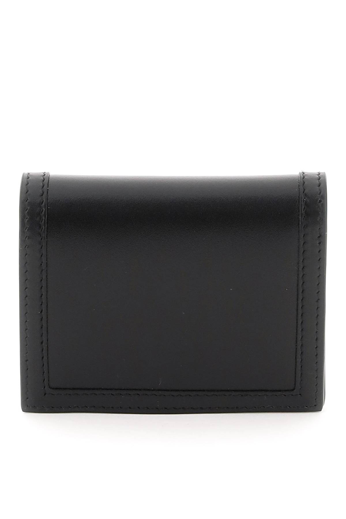 Shop Versace Greca Goddes Wallet In Black  Gold (black)