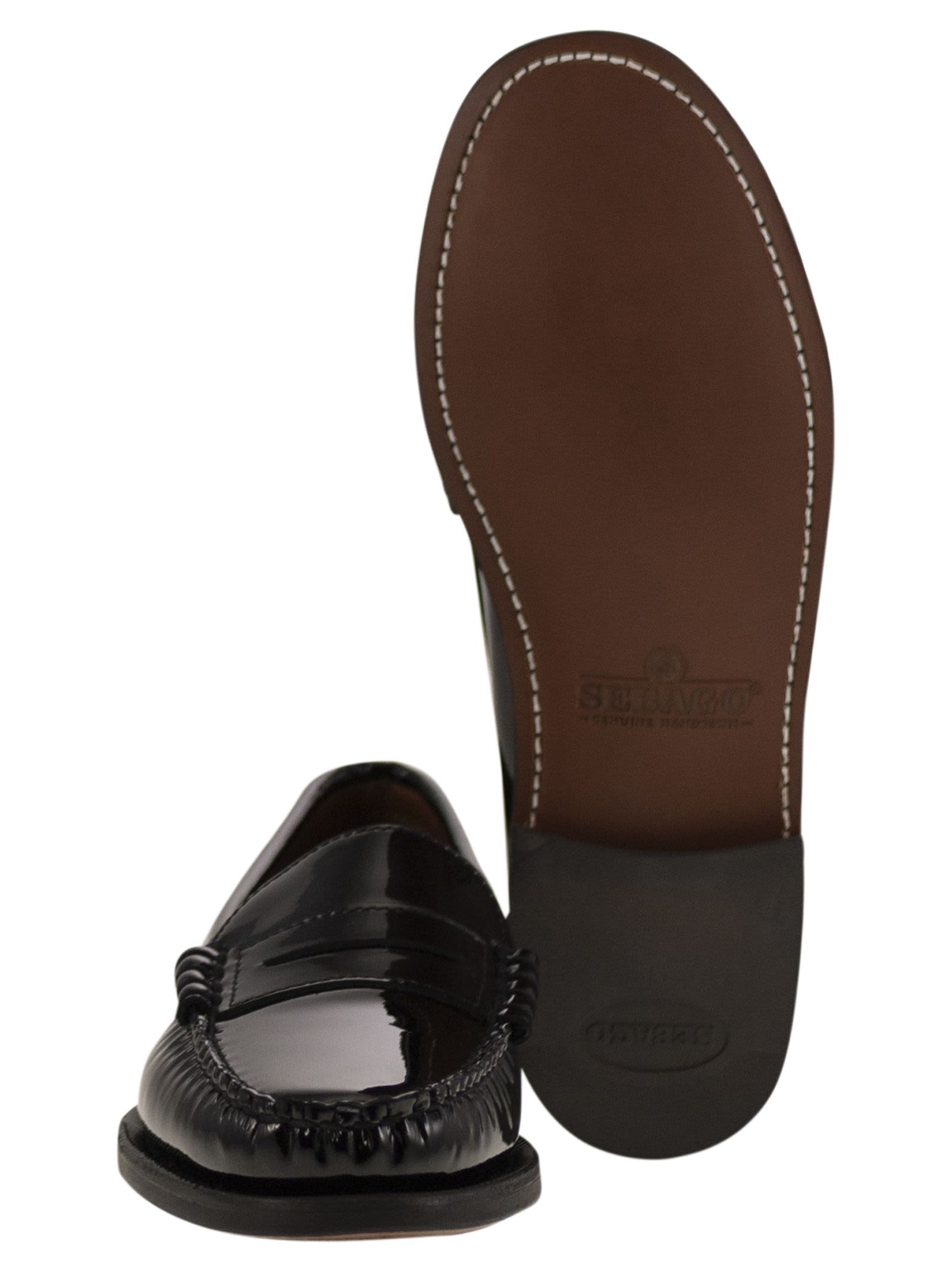 Shop Sebago Classic Dan - Smooth Leather Moccasin In Black