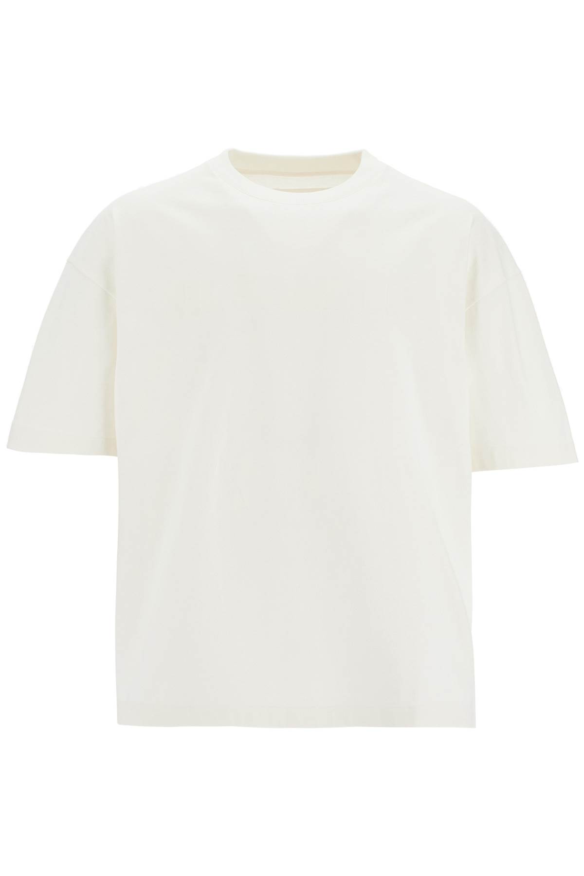 Shop Jil Sander Logo Print Boxy T-shirt In Porcelain (white)