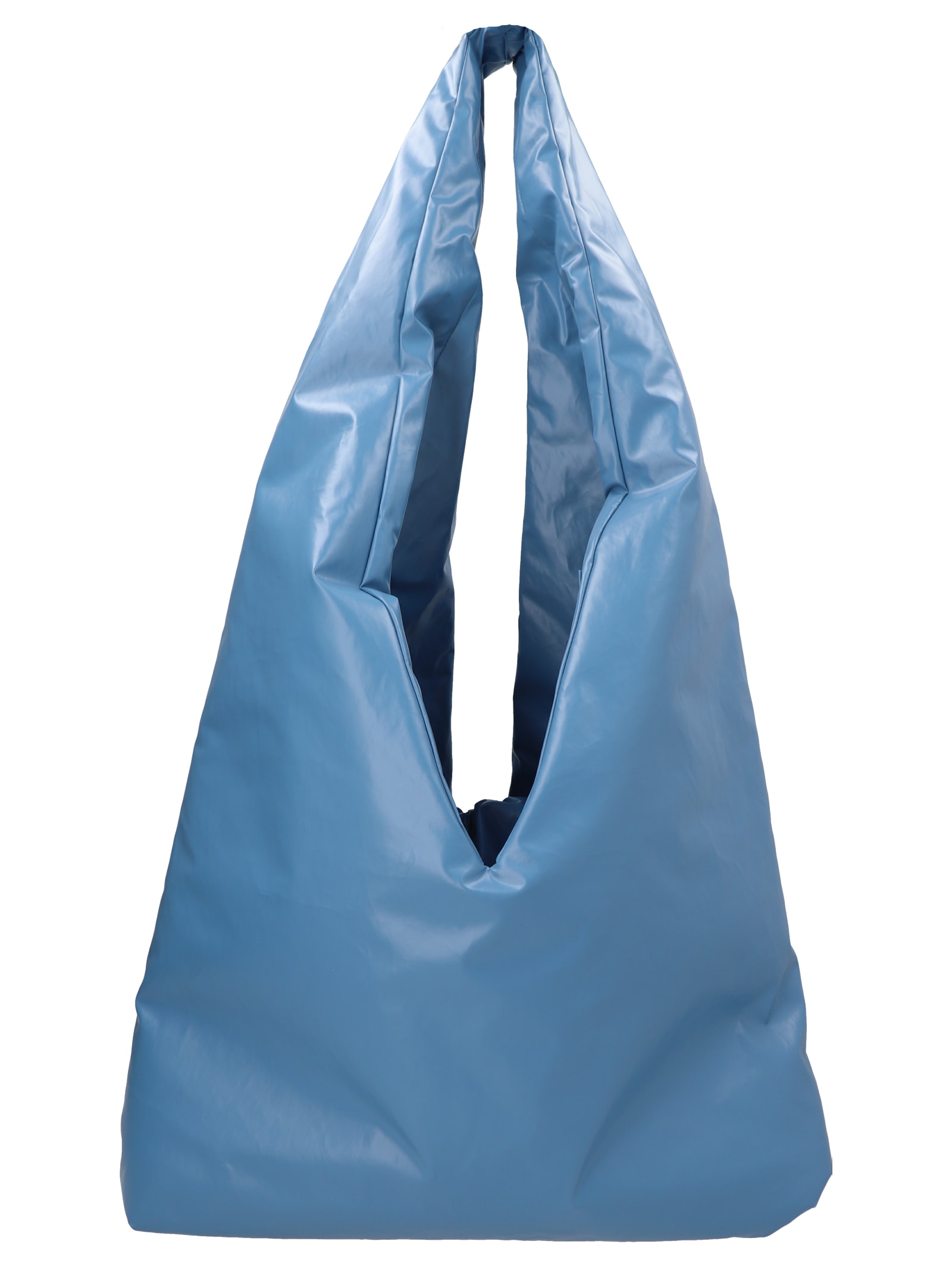 Kassl Editions Anchor Oil Midi Shoulder Bag In Light Blue