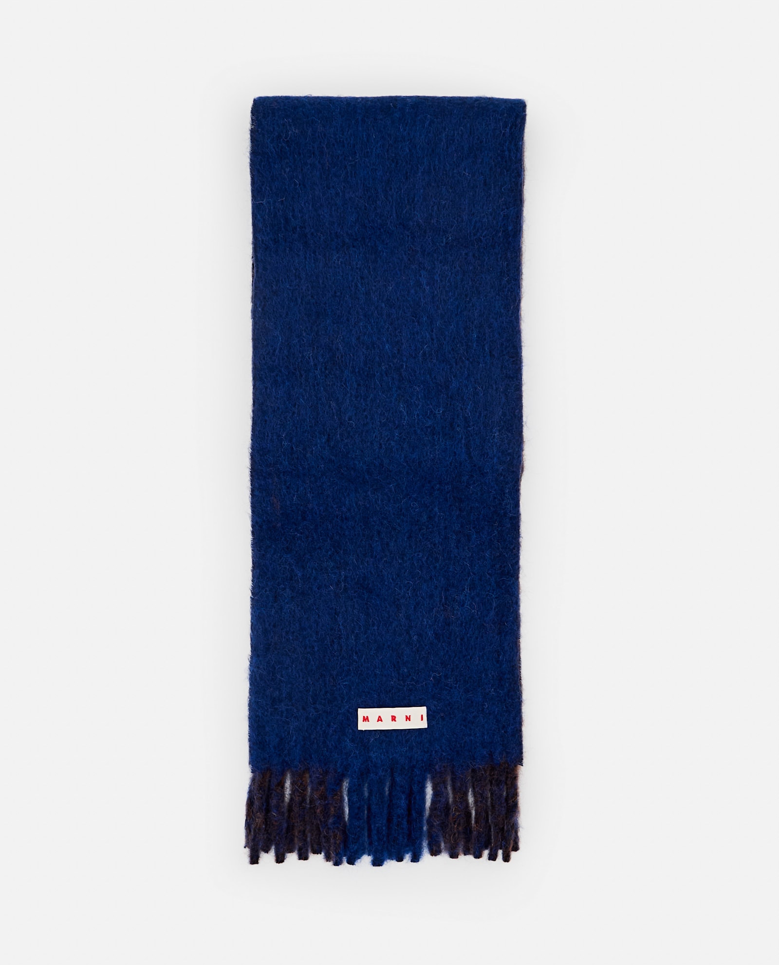 Shop Marni Wool Scarf In Blue