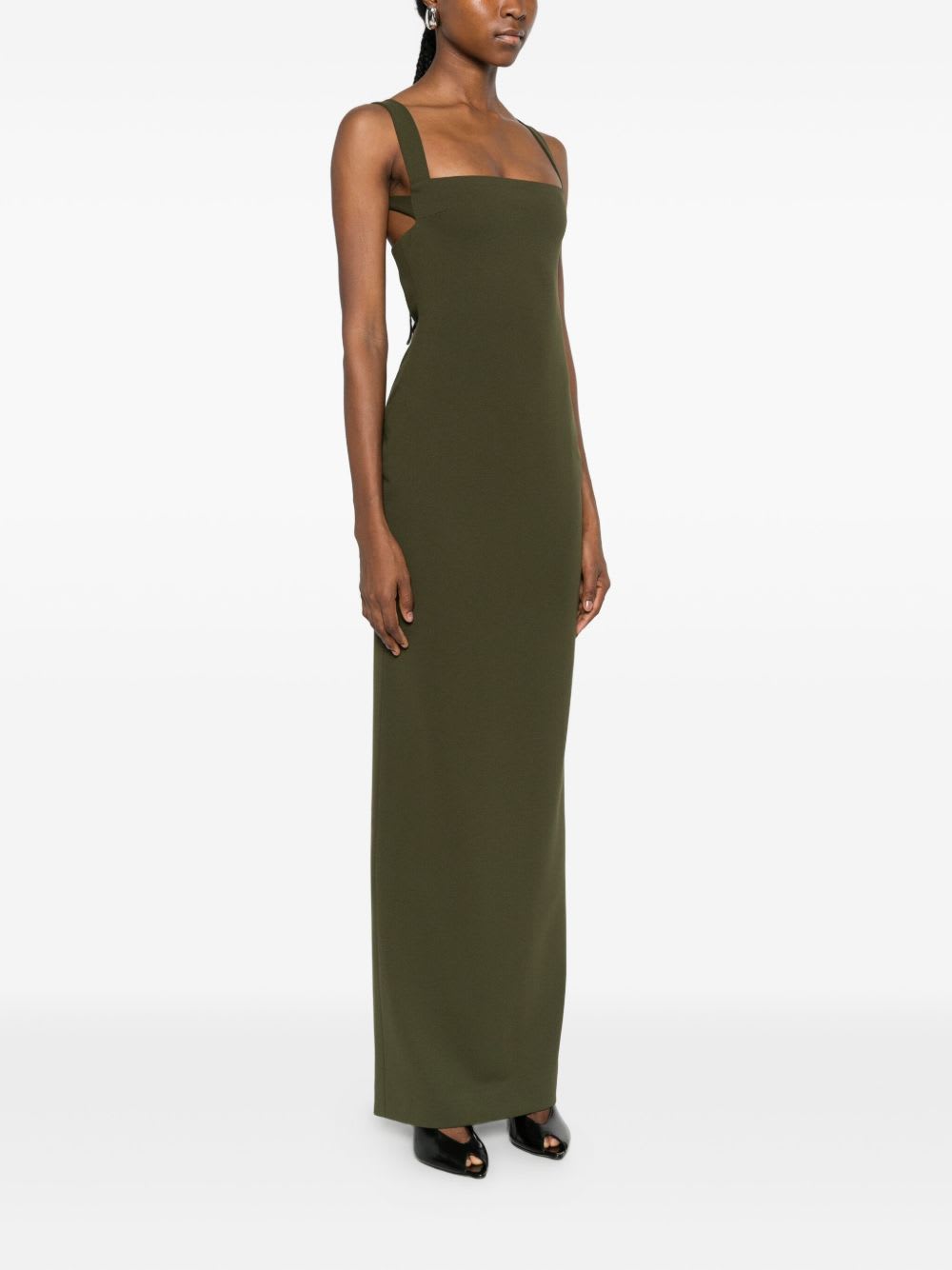 Solace London Joni Maxi Dress In Green
