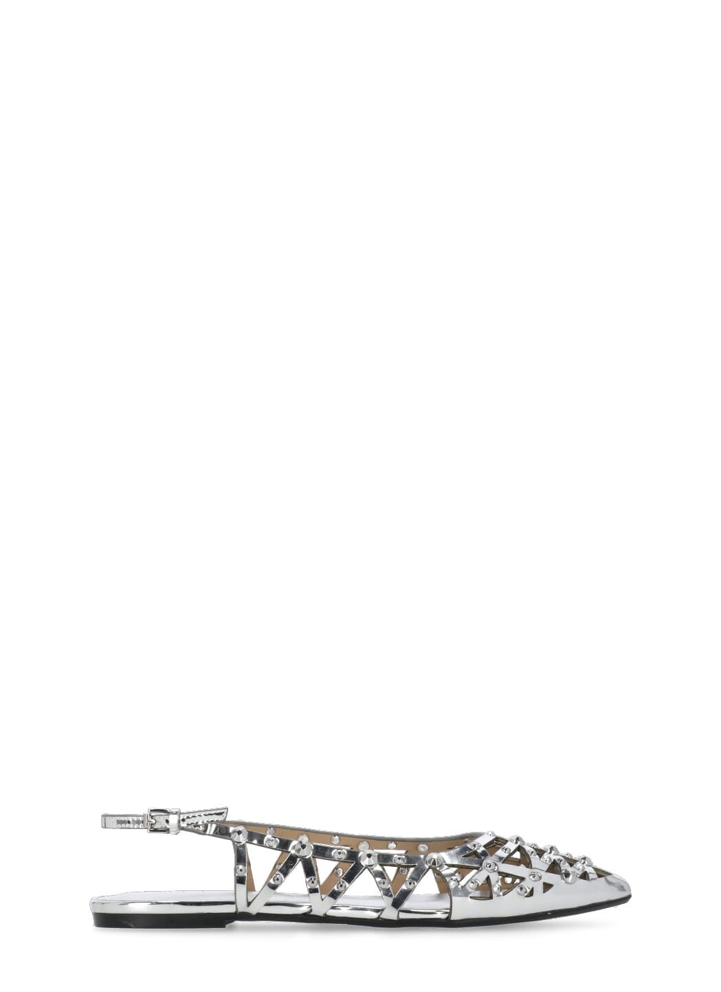 Ash Bazaar Slingback Stud Embellished Sandals