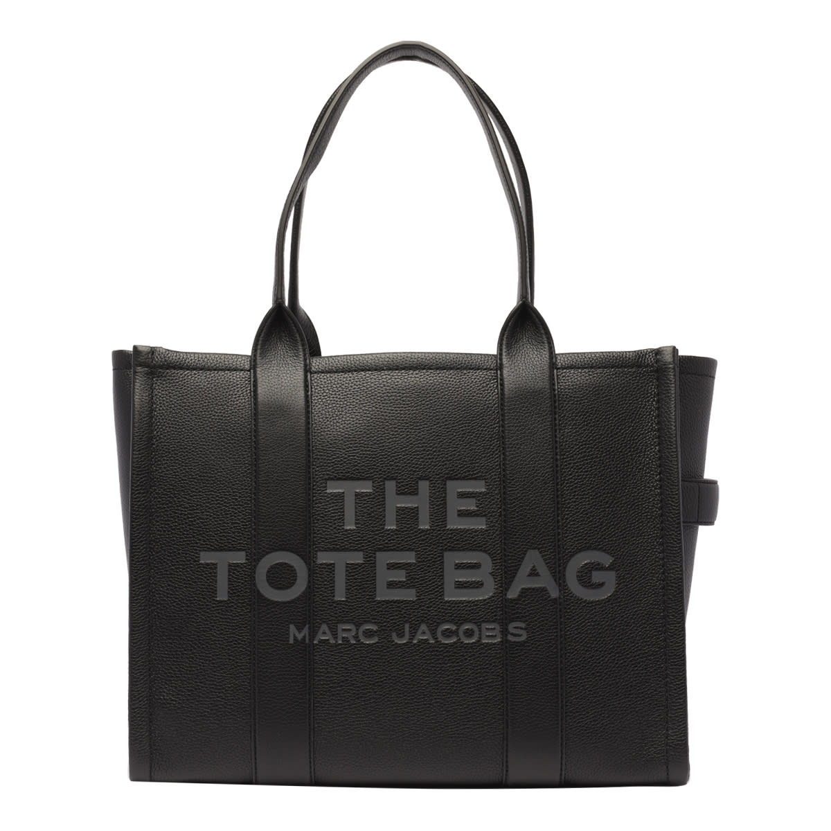 Shop Marc Jacobs The Leather Large Tote In Black