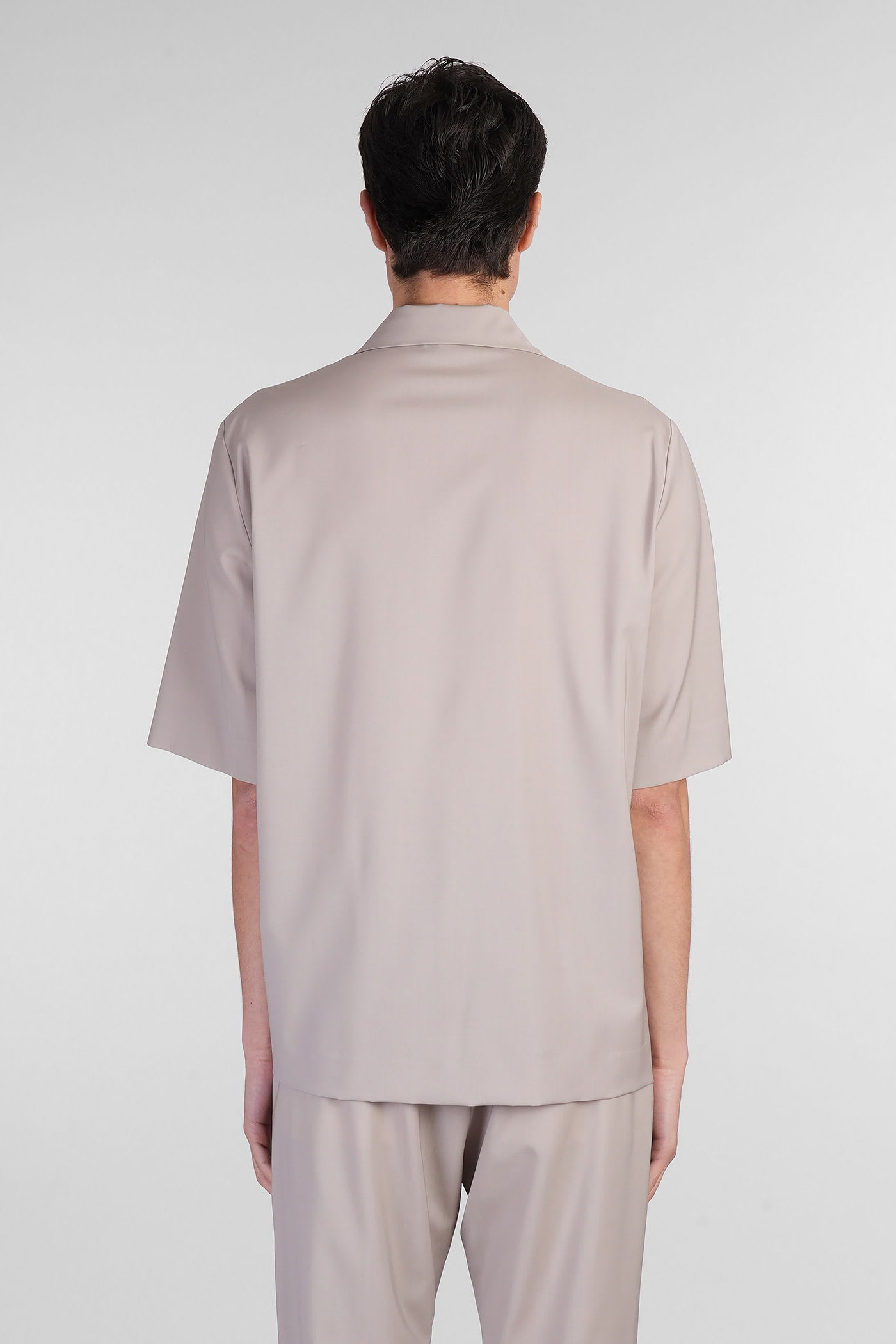 BARENA VENEZIA ATILA SHIRT IN BEIGE WOOL