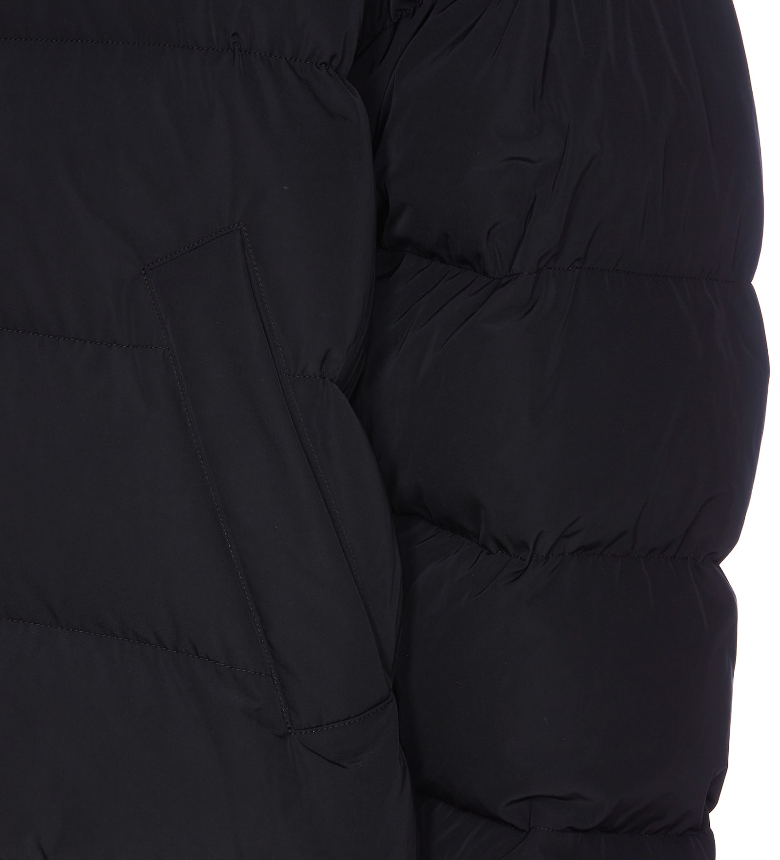 Shop Balenciaga Boxing Reversible Down Jacket In Black