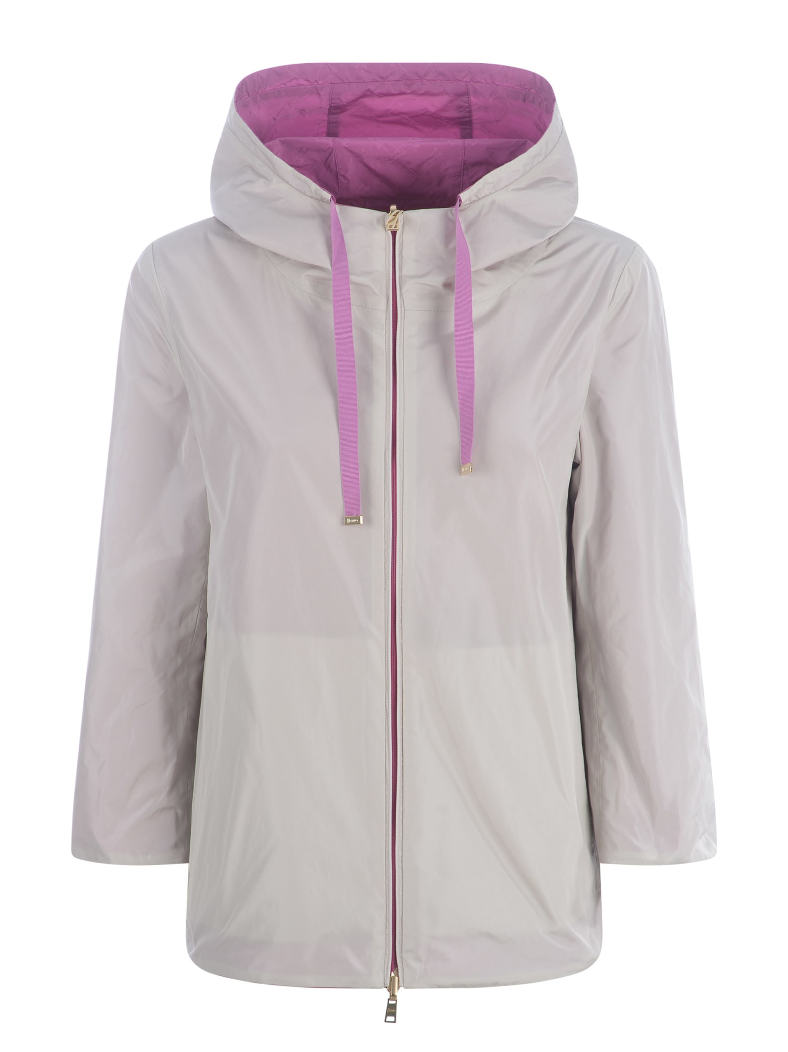 Shop Herno Jacket  Reversible In Taffetà In Pink