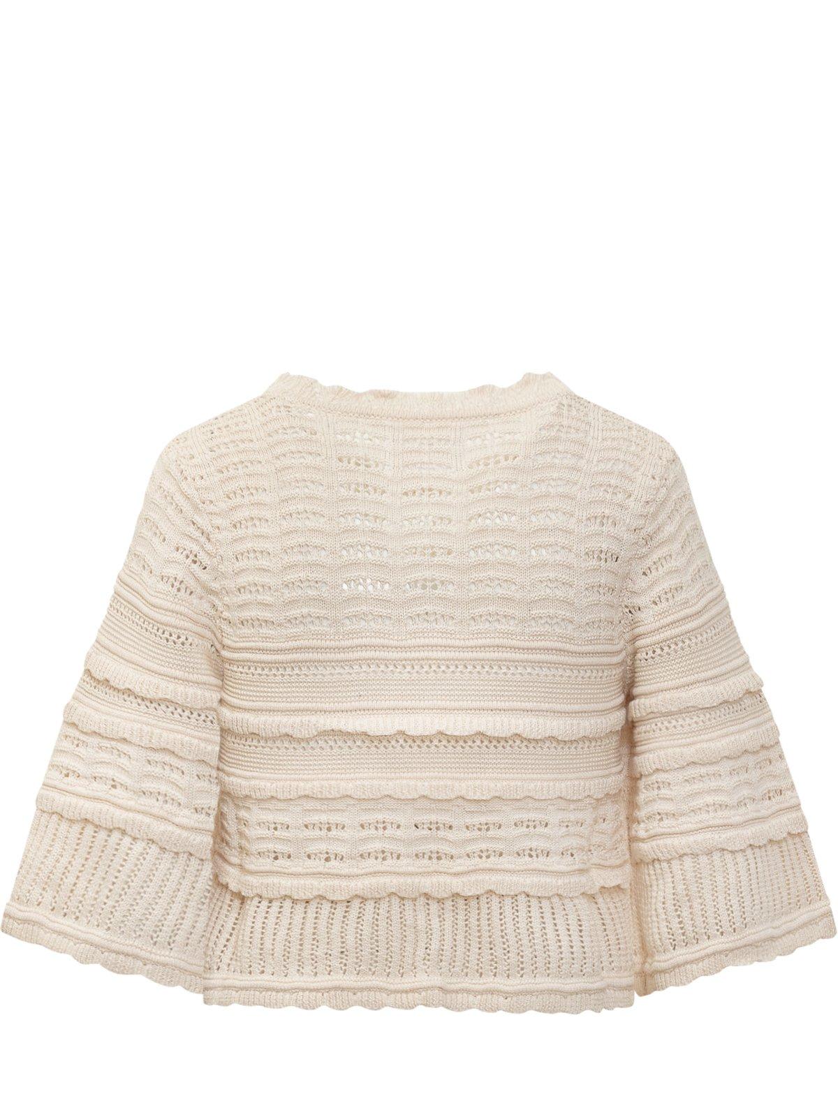 Isabel Marant Étoile Azelia Knit Blouse In Beige
