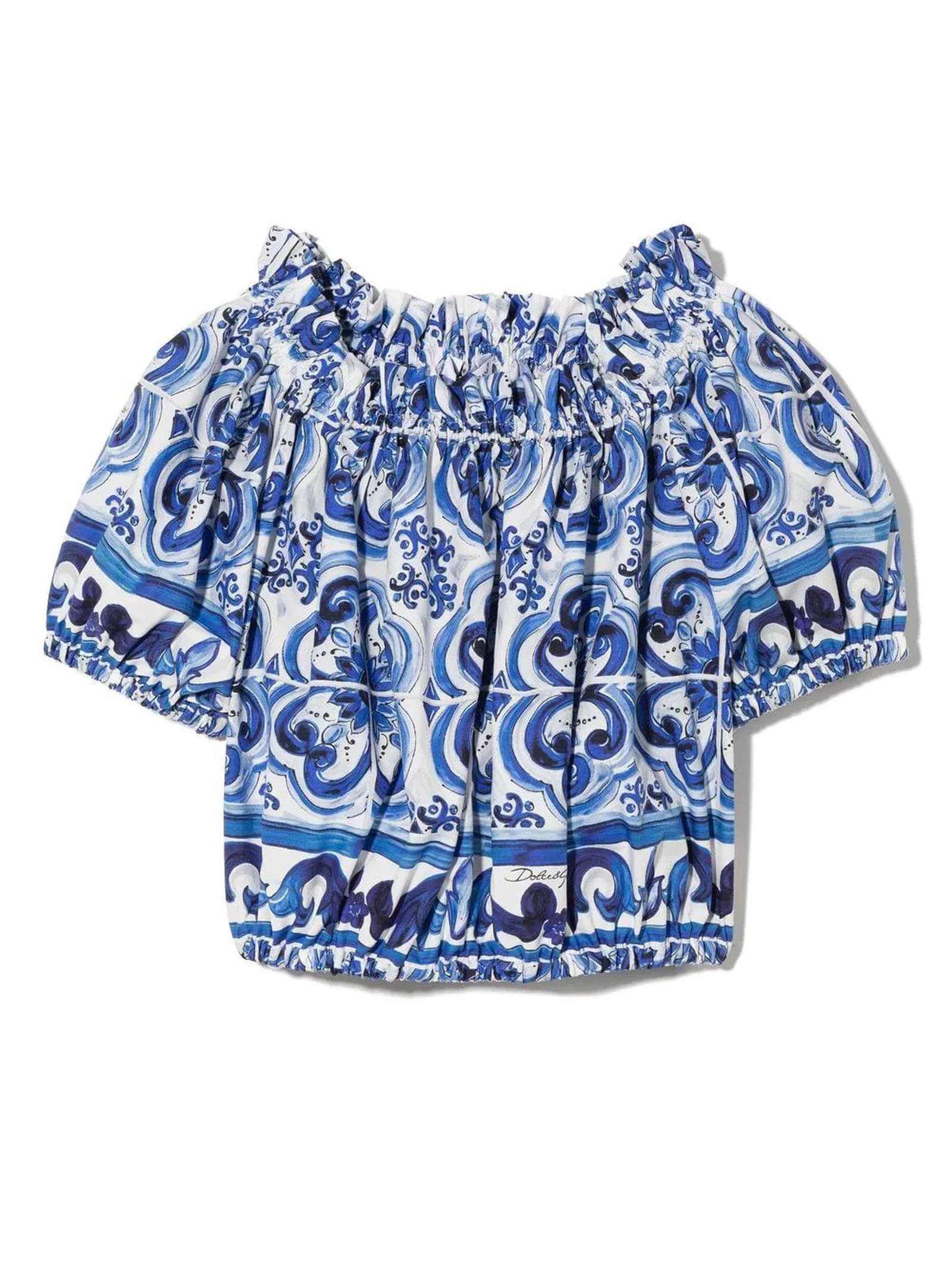 Shop Dolce & Gabbana Shirts Clear Blue