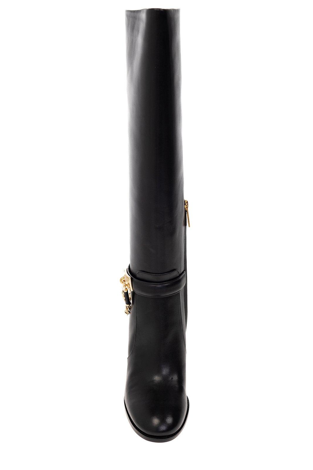Michael Kors Hamilton Boots In Black