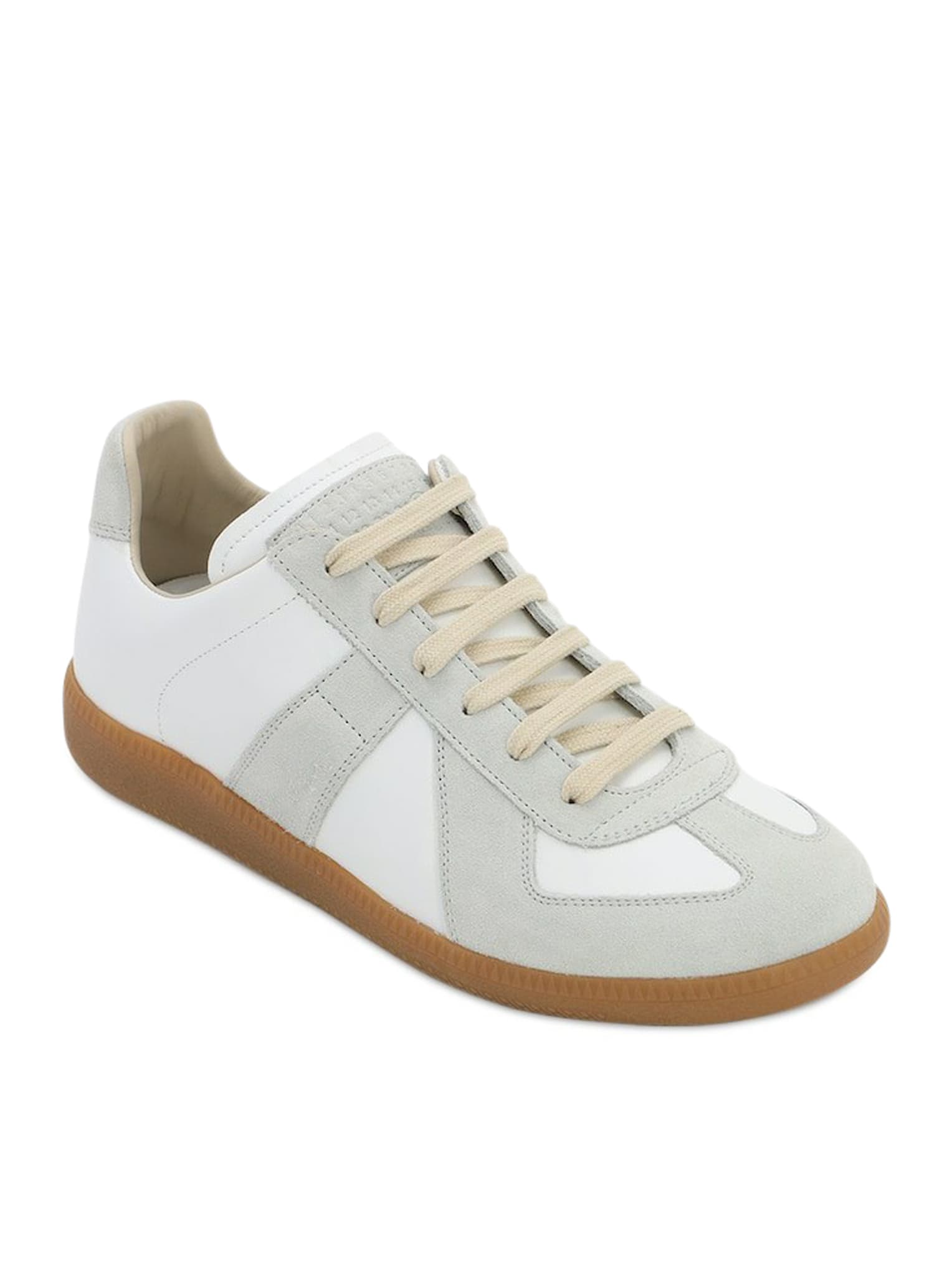 Shop Maison Margiela Replica Low-top Sneakers In White