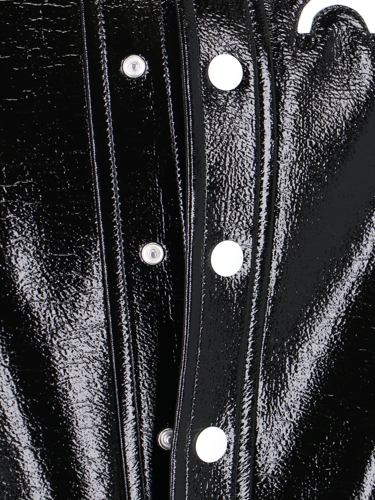 Shop Courrèges Vinyl Jacket Reedition In Black