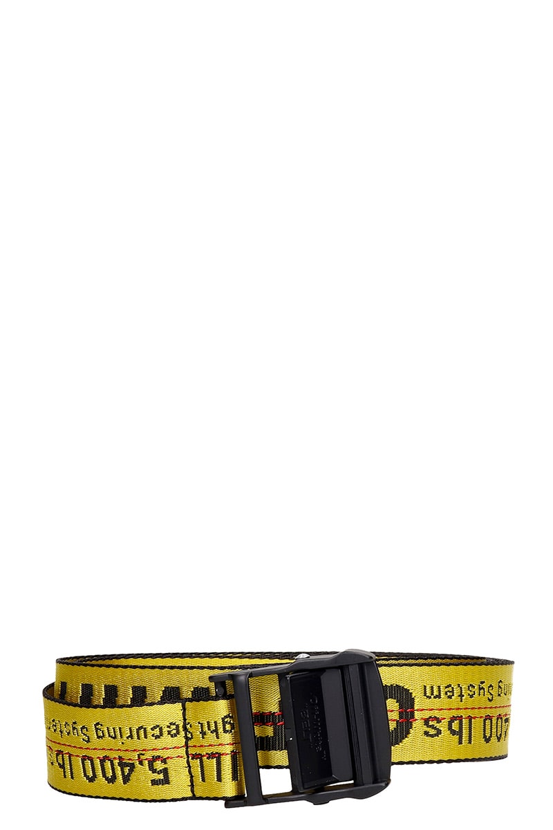OFF-WHITE CLASSIC INDUSTR BELTS IN YELLOW SYNTHETIC FIBERS,11709479