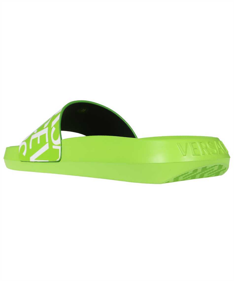 Versace Slides With Logo In Green
